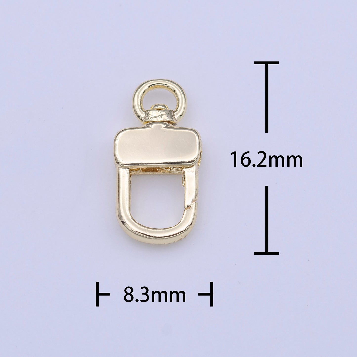 Small Gold Plated Parrot Clasp Charm Pendant Basic Component Clasp Swivel Lobster Clasps for Jewelry Making K248