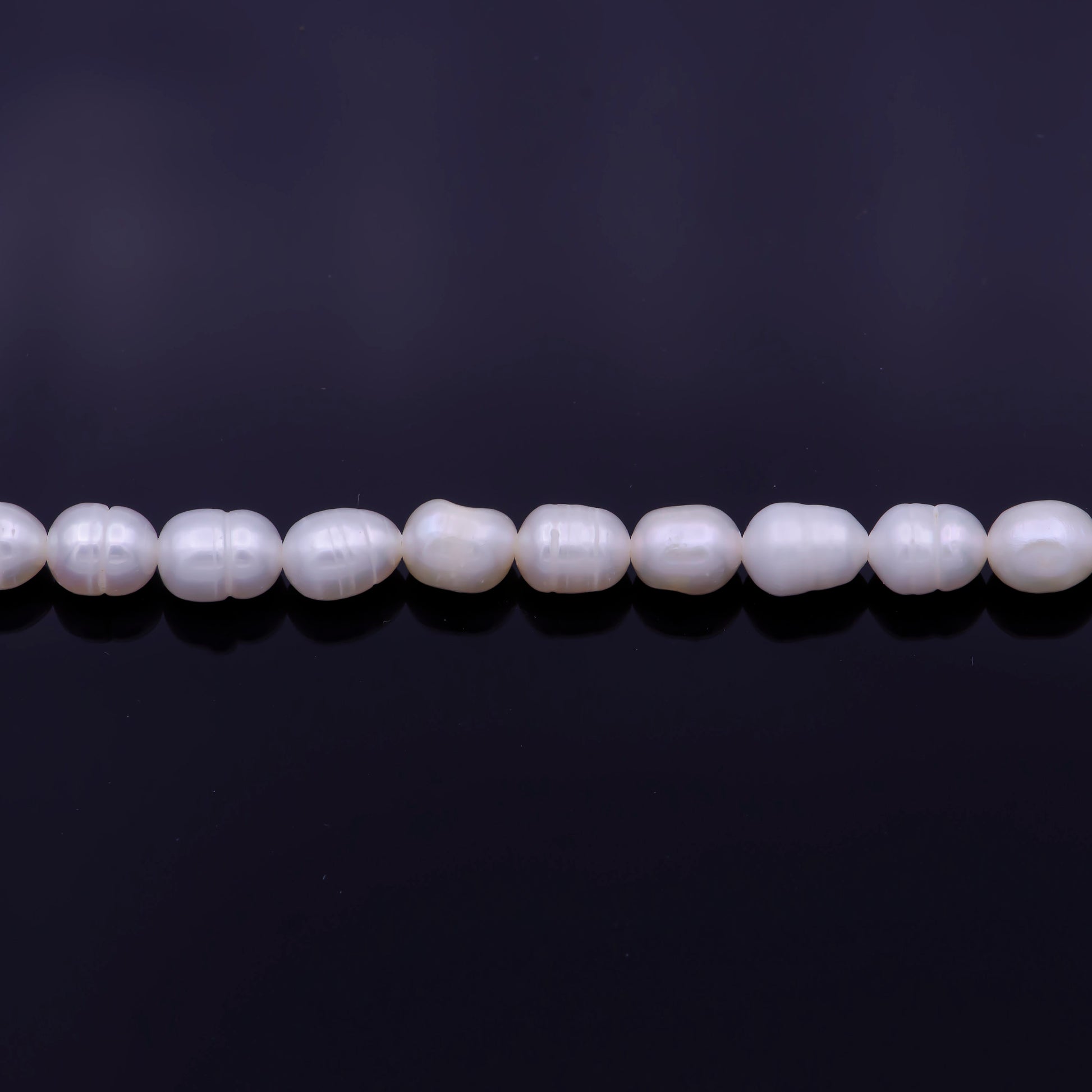 1 Strand - AAA Natural Fresh Water Pearl Beads White Oval Rice Shape Beads 5mm Wholesale Pearl Beads Jewelry Making Supply WA1329