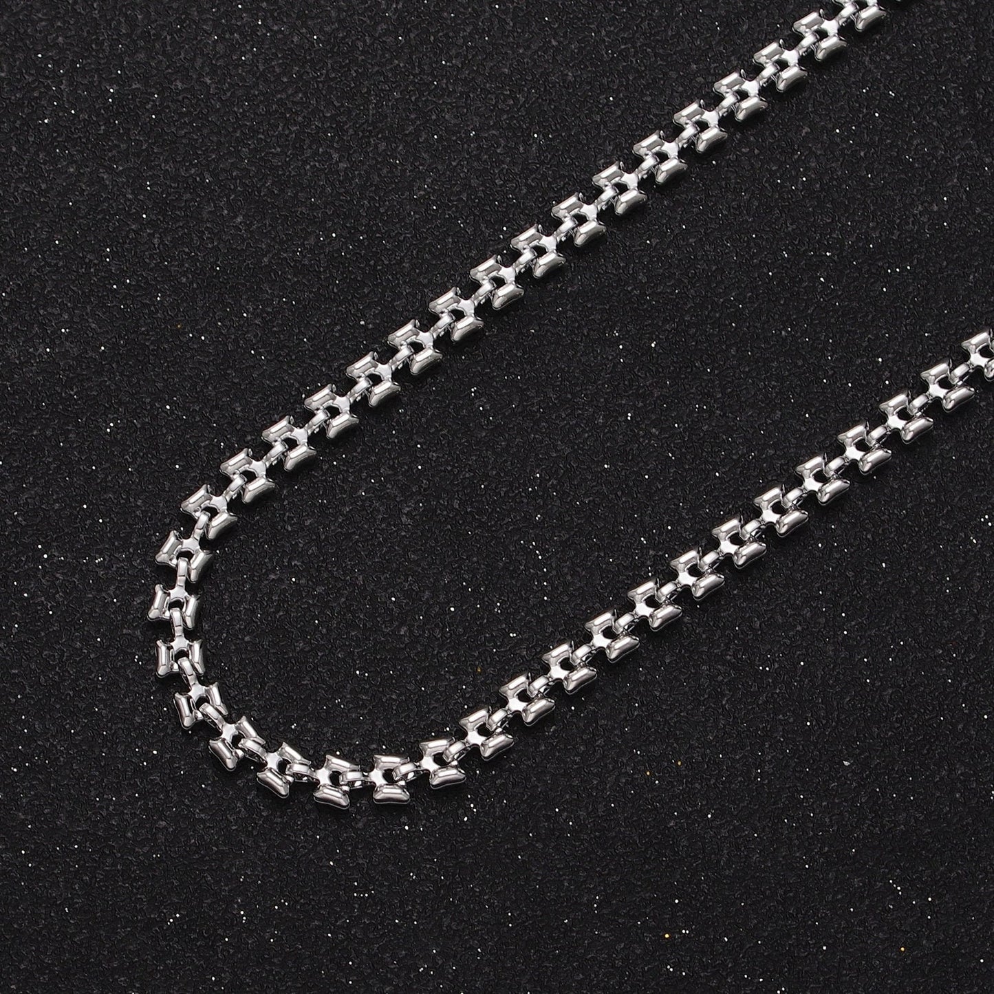 Silver / Gold Panther Chain by Yard 4.2mm Width Wholesale Bulk Panther Link For Jewelry Making | ROLL-879 ROLL-880