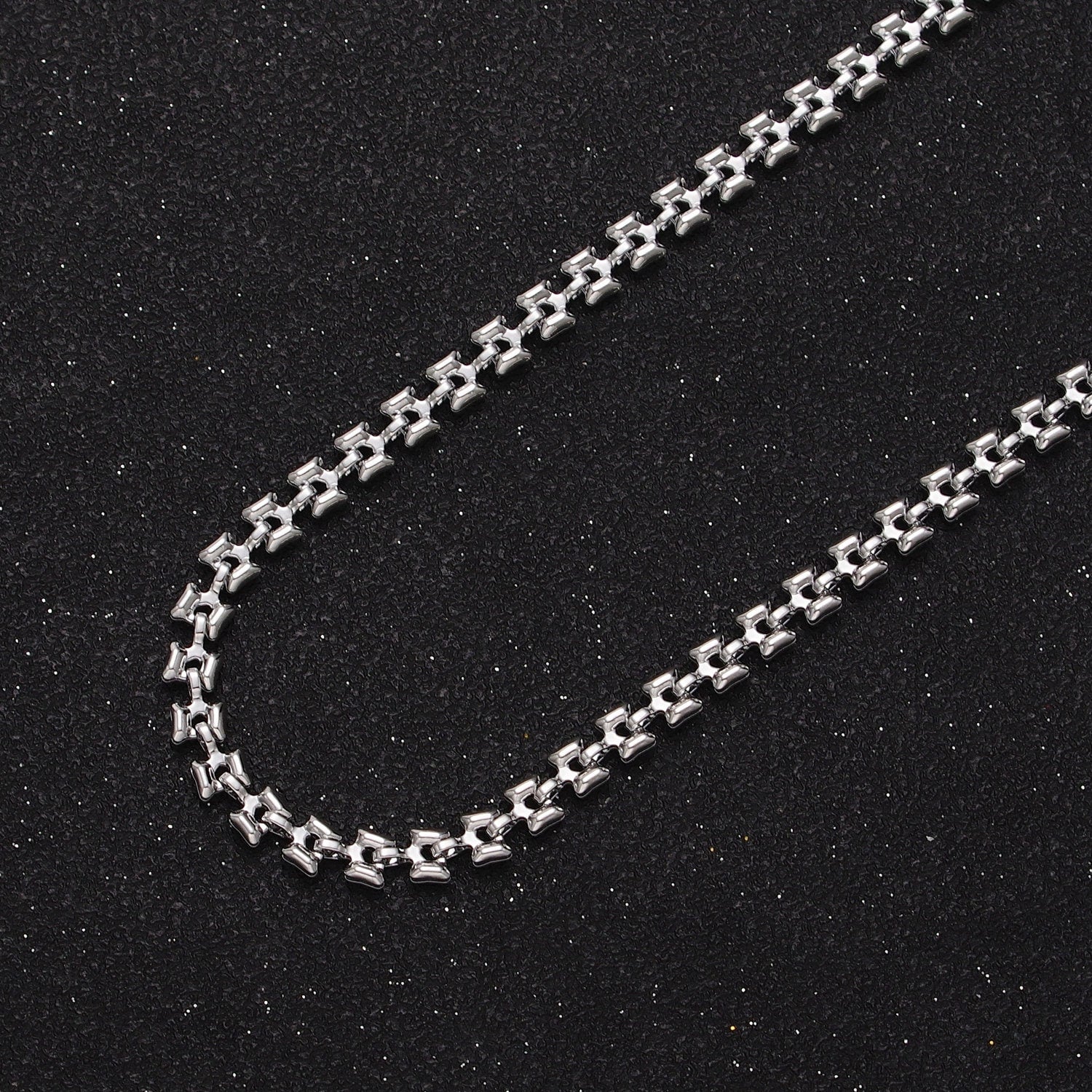 Silver / Gold Panther Chain by Yard 4.2mm Width Wholesale Bulk Panther Link For Jewelry Making | ROLL-879 ROLL-880