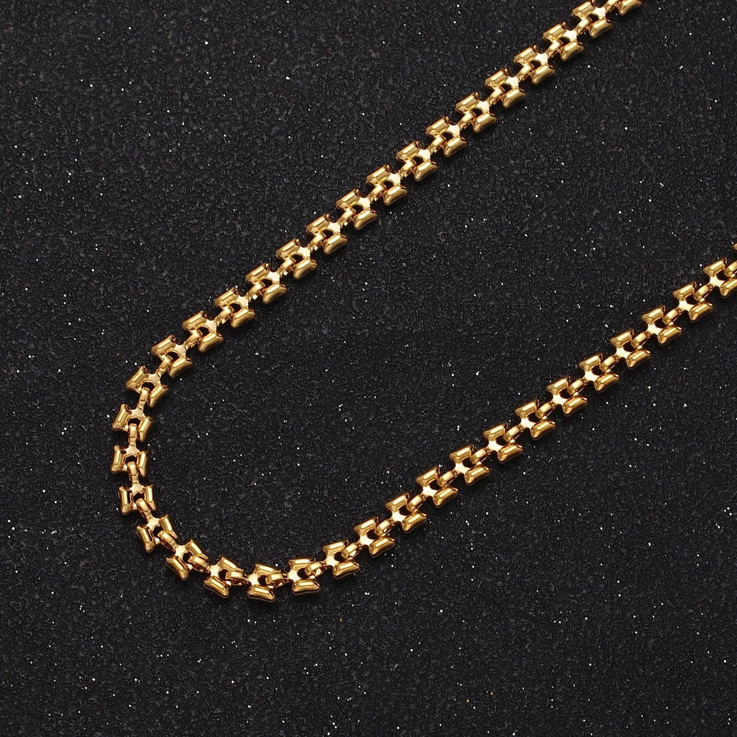 Silver / Gold Panther Chain by Yard 4.2mm Width Wholesale Bulk Panther Link For Jewelry Making | ROLL-879 ROLL-880