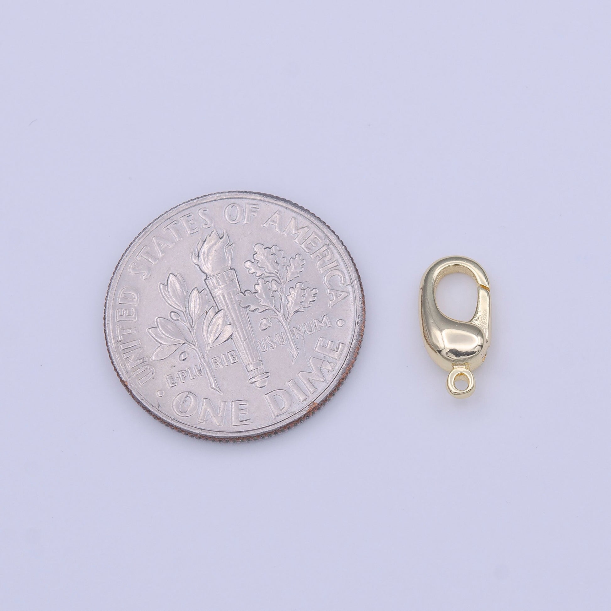 Mini Gold Clasp 10.5mm x 4.9mm Lobster Claw Clasps Jewelry Making Closure Supply | K274