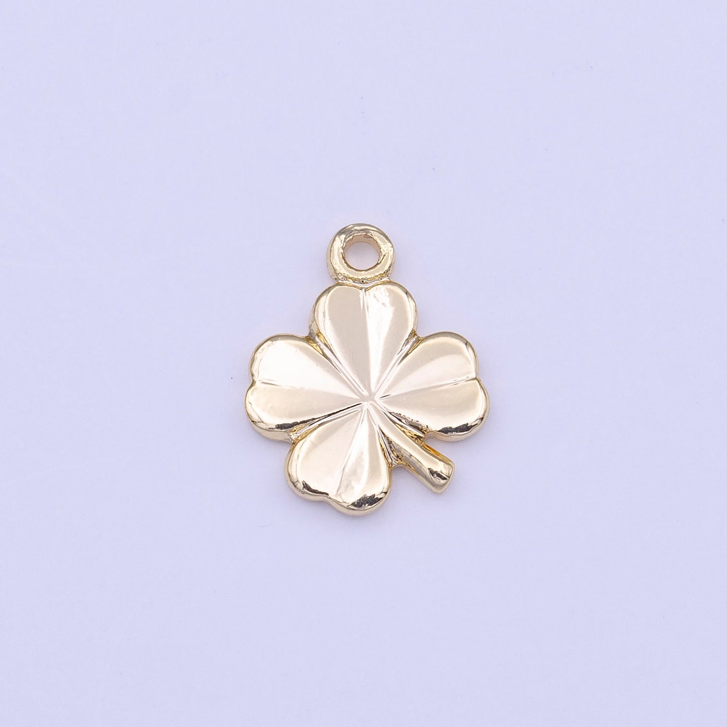 Mini Gold Clover Charm for Add on Charm Lucky Jewelry Saint Patrick Jewelry Inspired C519