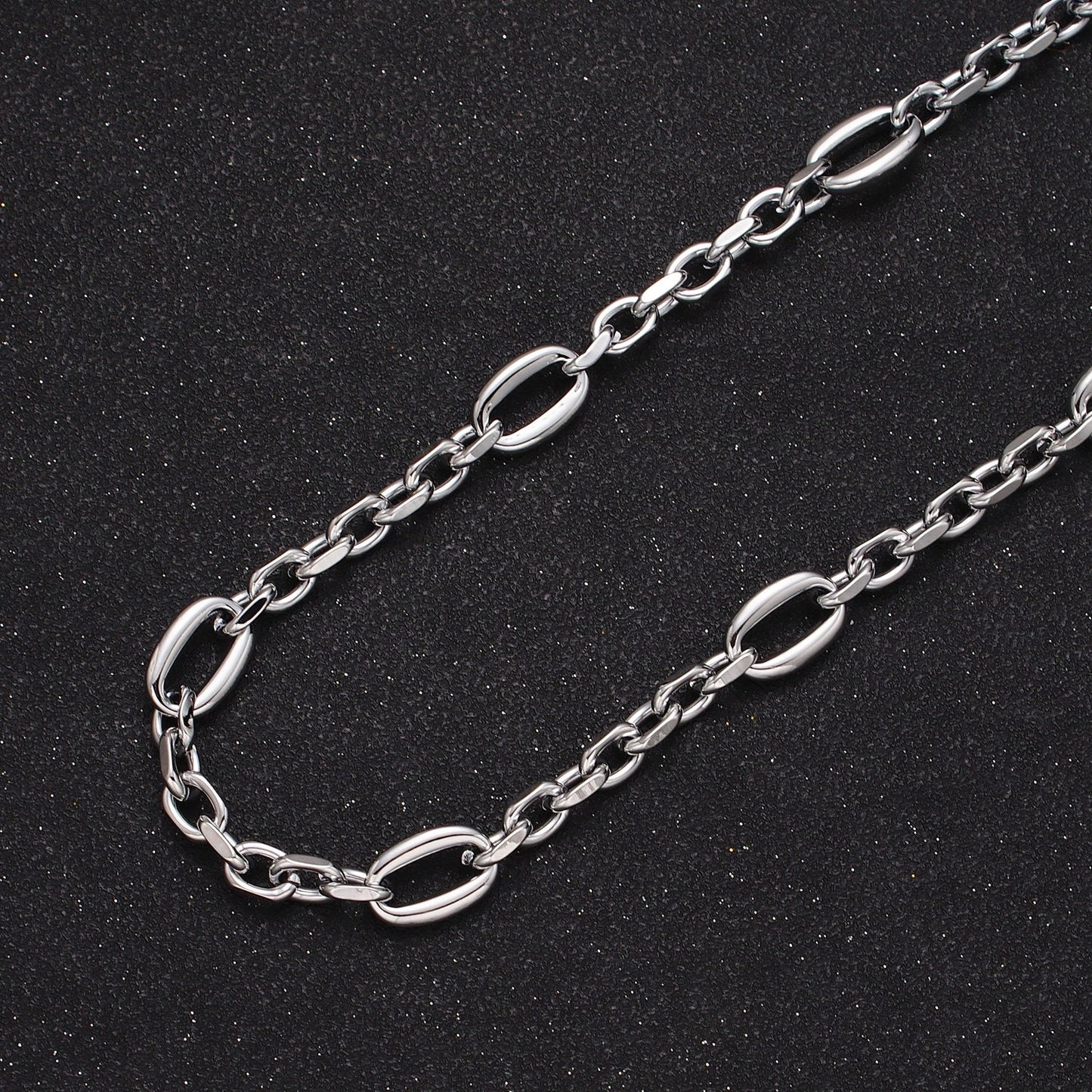 24K Gold Filled 9mm Designed Oval Link Gold / Silver Unfinished Wholesale Chain For Statement Jewelry Making | Roll-897, Roll-898