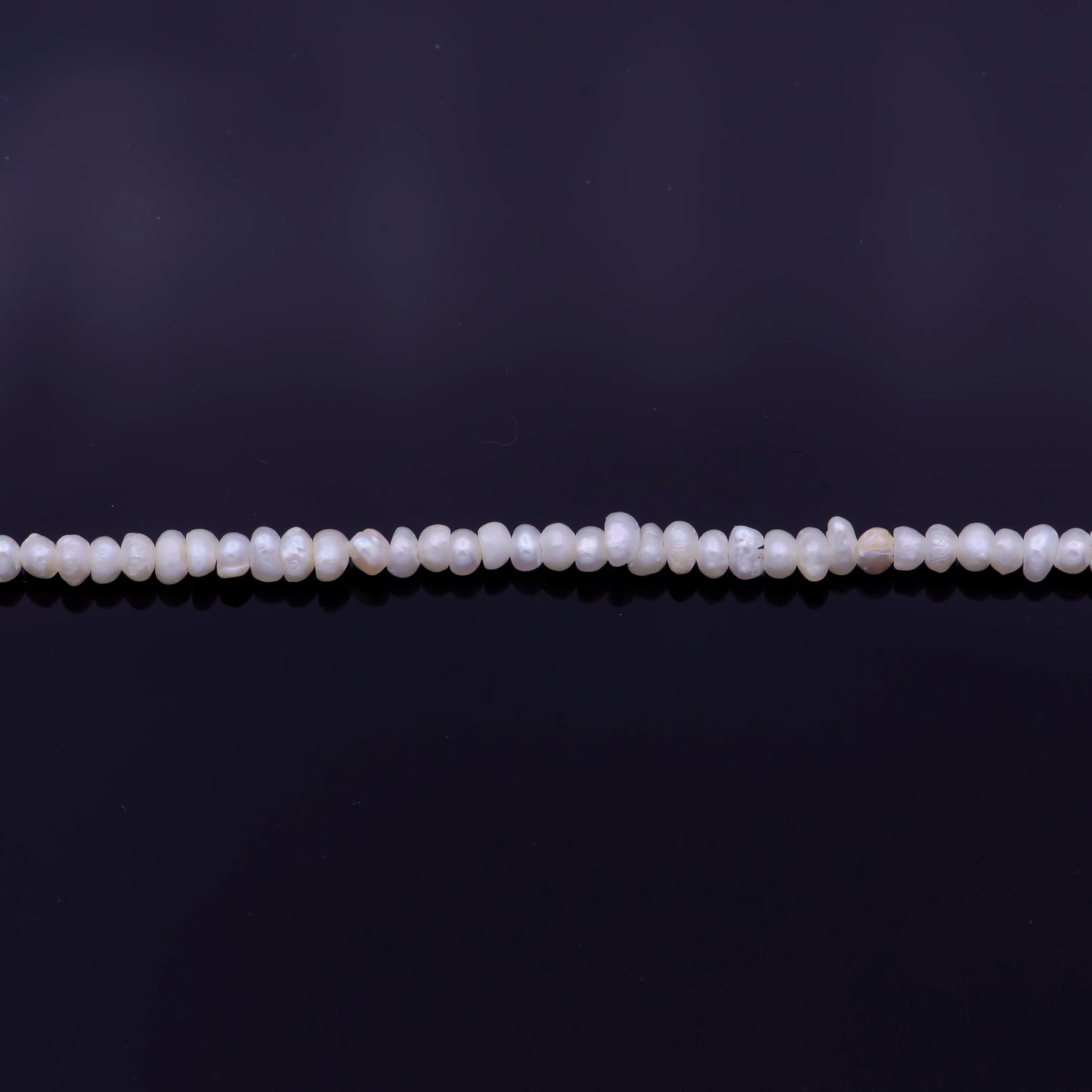 White Pearl Seed Bead Strand, Loose pearls, Tiny Pearls, Wedding Pearls, Embroidery Pearls, Freshwater Pearls, 2-3mm Beads for Craft WA1333