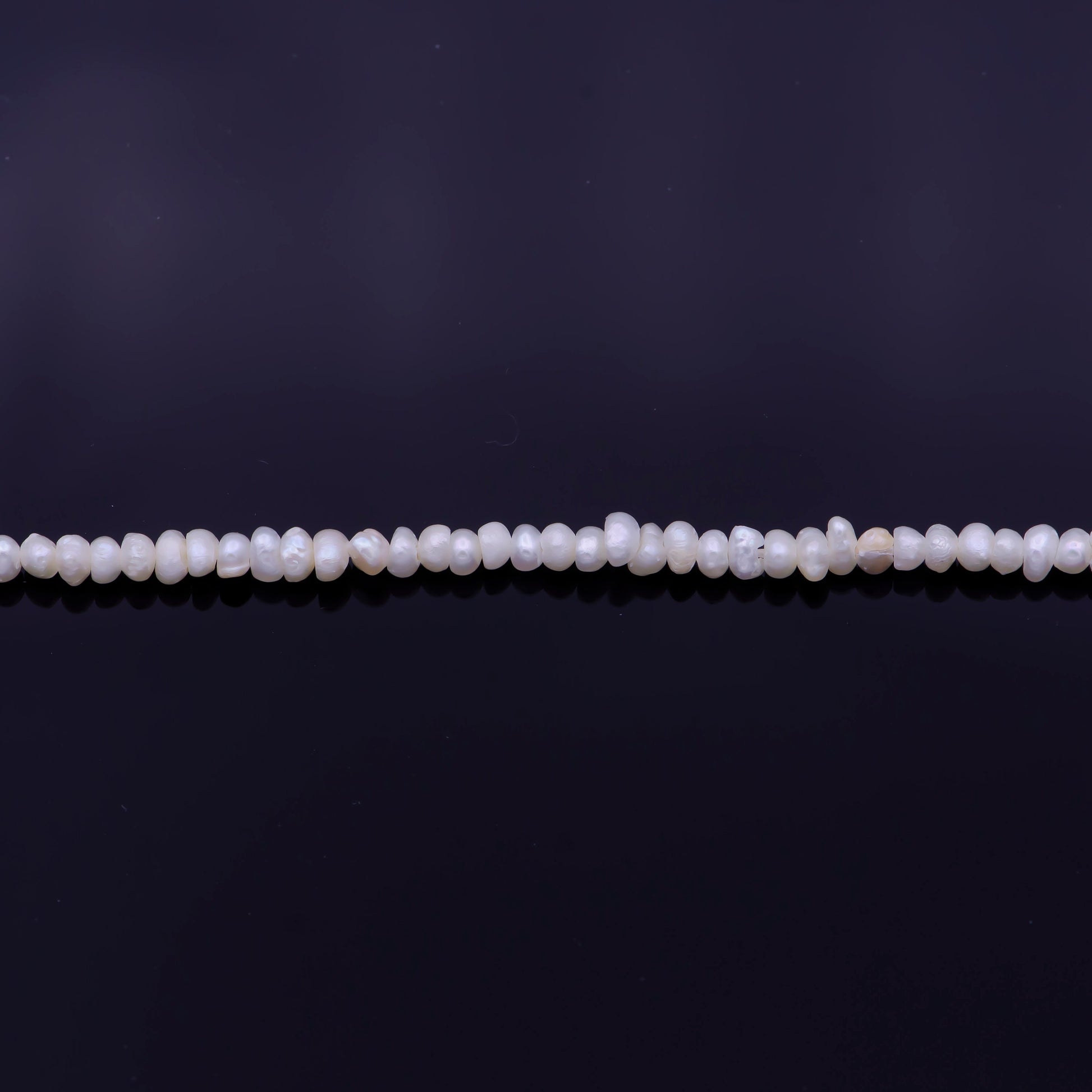 White Pearl Seed Bead Strand, Loose pearls, Tiny Pearls, Wedding Pearls, Embroidery Pearls, Freshwater Pearls, 2-3mm Beads for Craft WA1333