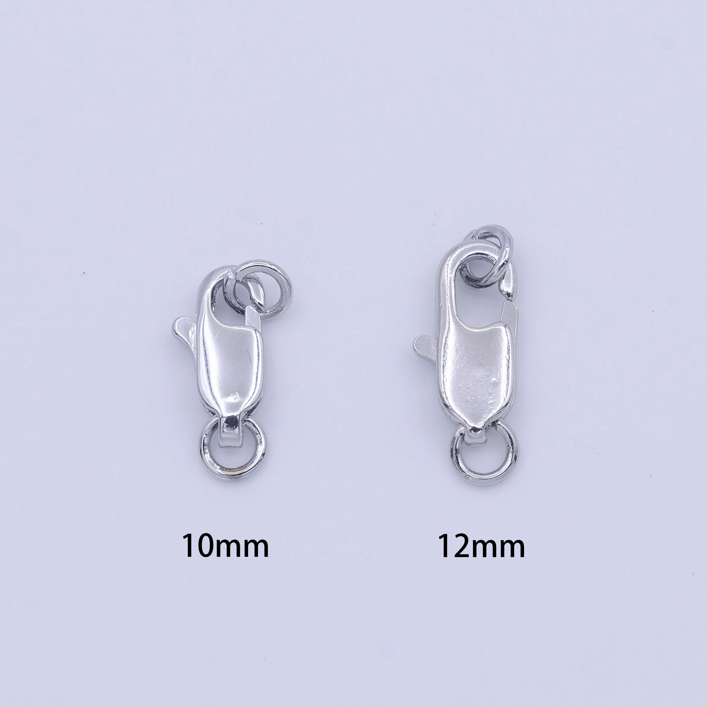 24K Gold Filled 10mm, 12mm Lobster Clasps Claw Closure Jewelry Supply in Gold & Silver for Necklace Bracleet Anklet Supply | K299 - K302