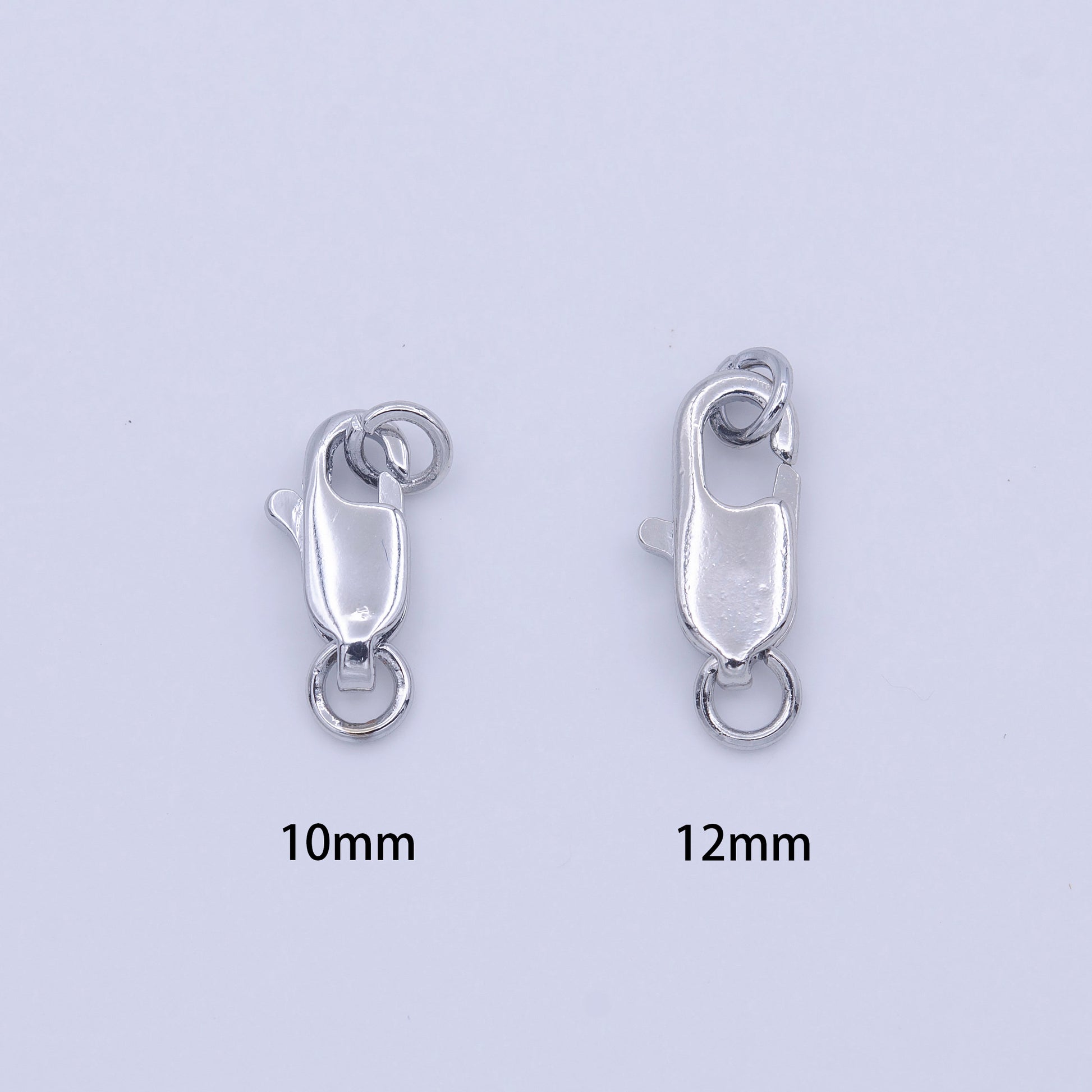 24K Gold Filled 10mm, 12mm Lobster Clasps Claw Closure Jewelry Supply in Gold & Silver for Necklace Bracleet Anklet Supply | K299 - K302