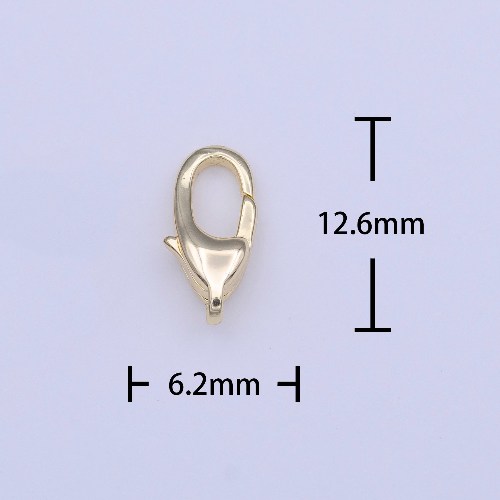 Dainty Gold Parrot Clasp Small Lobster Claw Clasps for Necklace Bracelet Anklet End Clasp Supply Finding K-255
