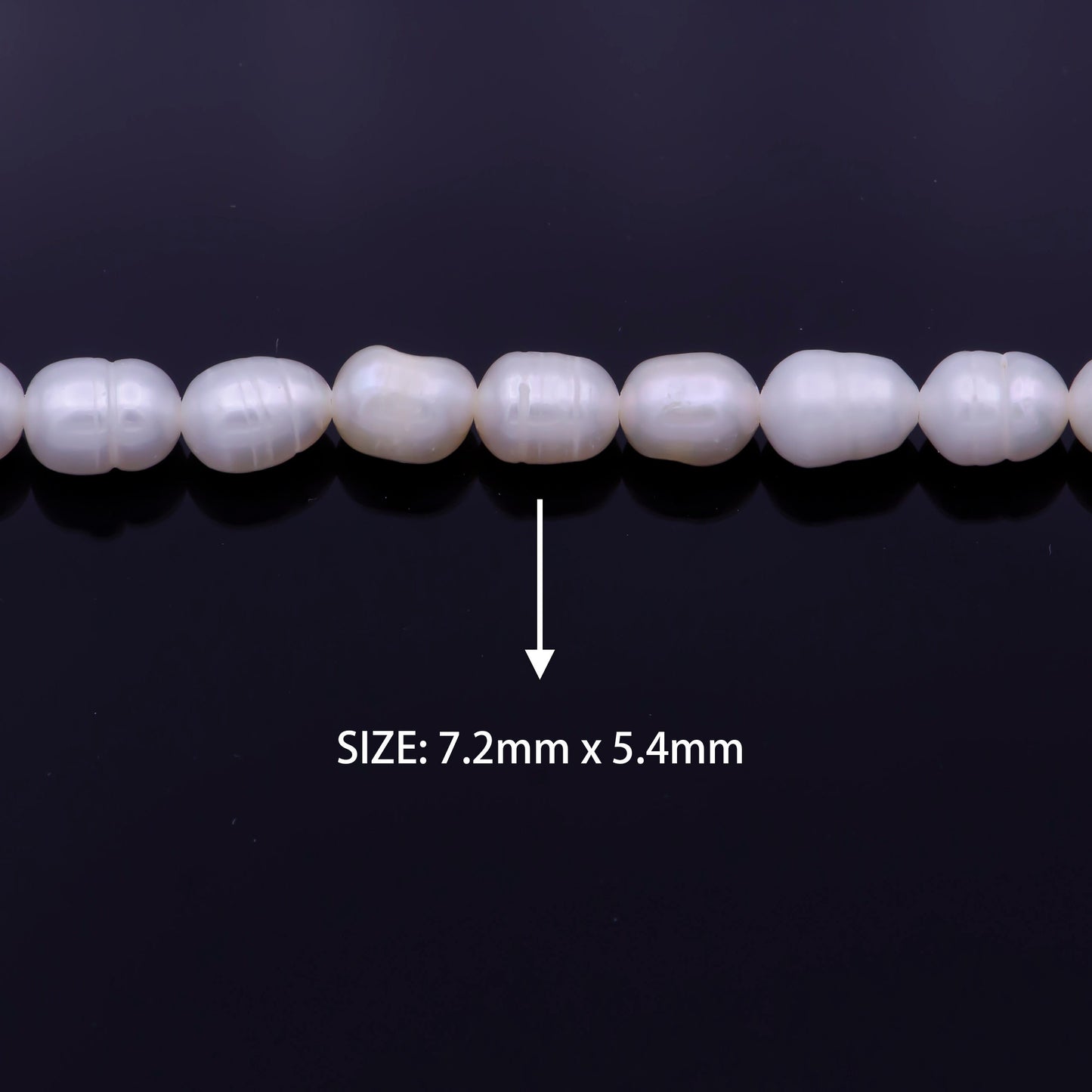 1 Strand - AAA Natural Fresh Water Pearl Beads White Oval Rice Shape Beads 5mm Wholesale Pearl Beads Jewelry Making Supply WA1329