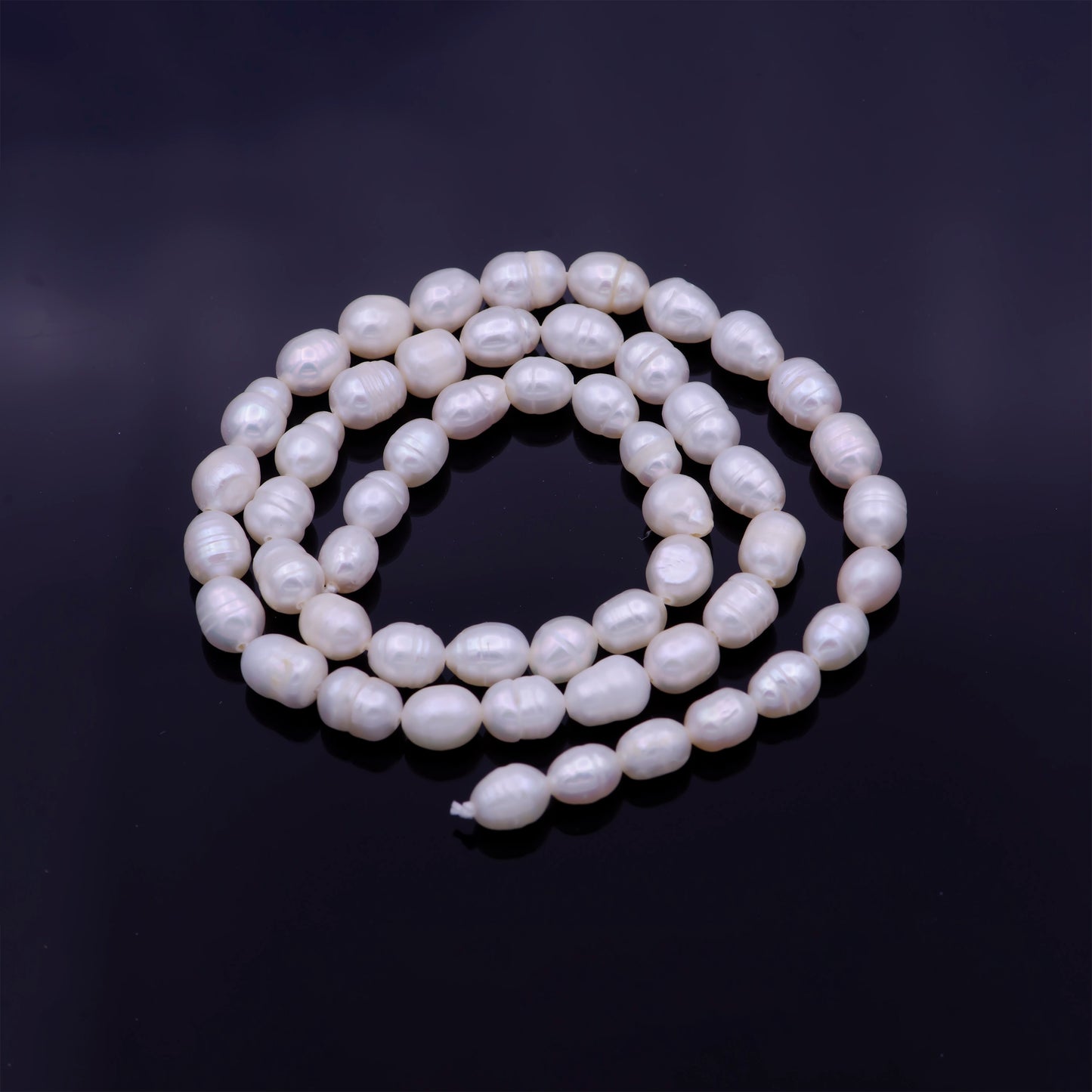 1 Strand - AAA Natural Fresh Water Pearl Beads White Oval Rice Shape Beads 5mm Wholesale Pearl Beads Jewelry Making Supply WA1329