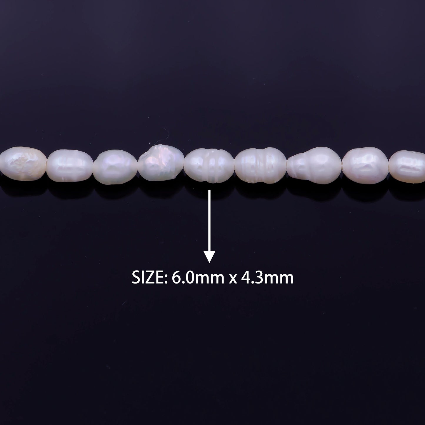 Wholesale 4mm Tiny Seed Pearl Beads Natural White Rice Seed Freshwater Pearls Genuine Freshwater Pearl Seed Strand WA1332