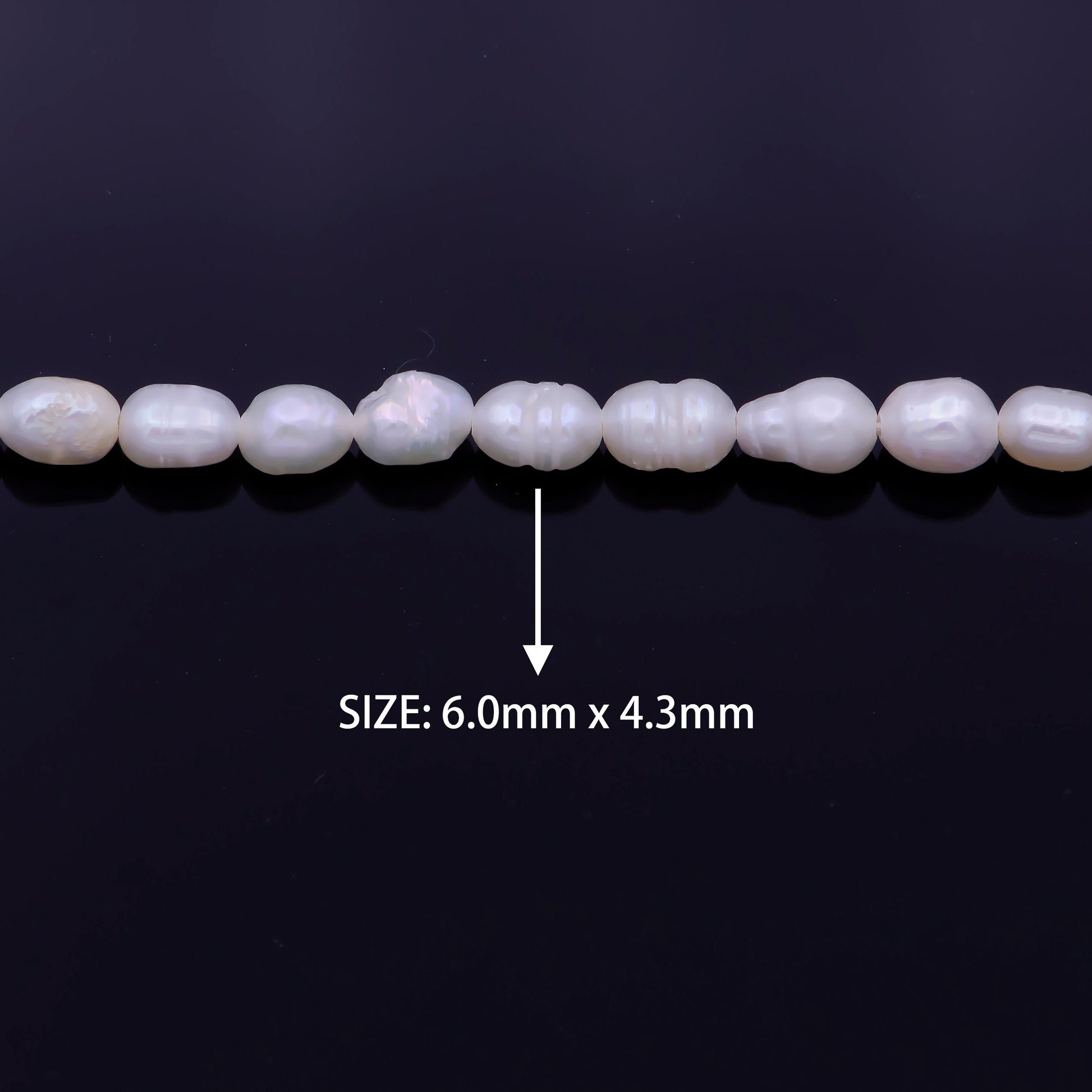 Wholesale 4mm Tiny Seed Pearl Beads Natural White Rice Seed Freshwater Pearls Genuine Freshwater Pearl Seed Strand WA1332