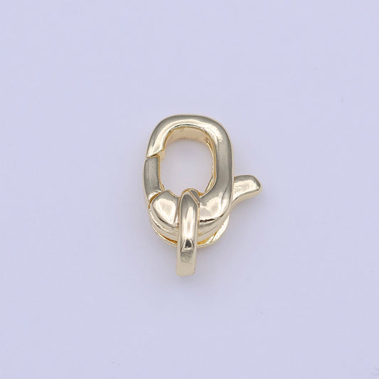 Mini Gold Unique 11mm x 7.5mm Lobster Claw Clasps Jewelry Making Closure Supply | K272