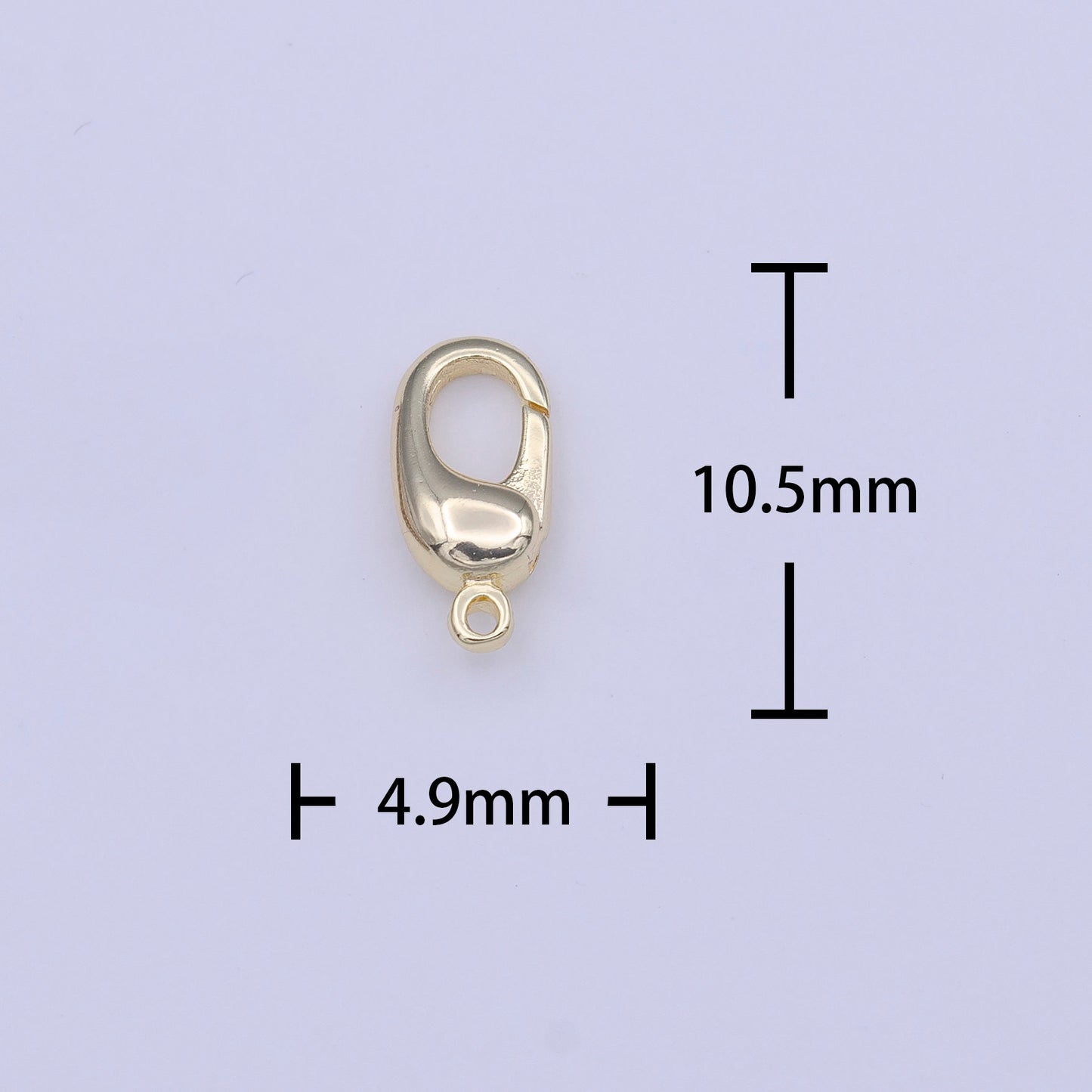 Mini Gold Clasp 10.5mm x 4.9mm Lobster Claw Clasps Jewelry Making Closure Supply | K274