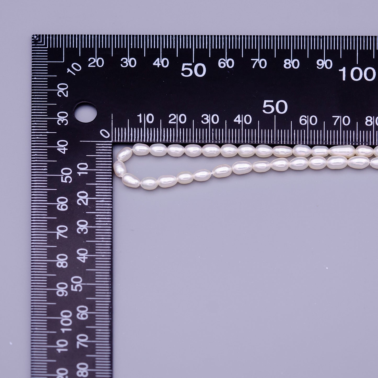 High Quality Grade AAA Natural Freshwater Potato Oval Nugget Keshi Pearl Beads - White 4mm Wholesale Pearl by Strand WA1318