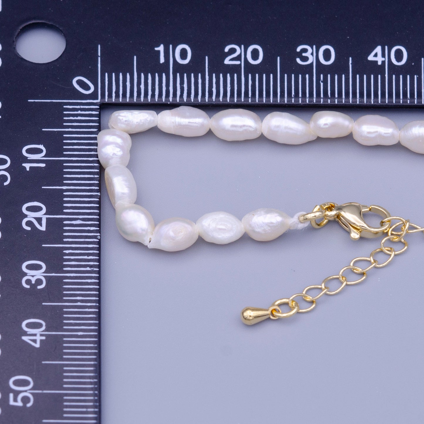 Dainty Pearl Choker, Baroque Pearl necklace, Irregular-shaped pearl necklace, Freshwater pearl choker Necklace 14 inch + 2 inch extender