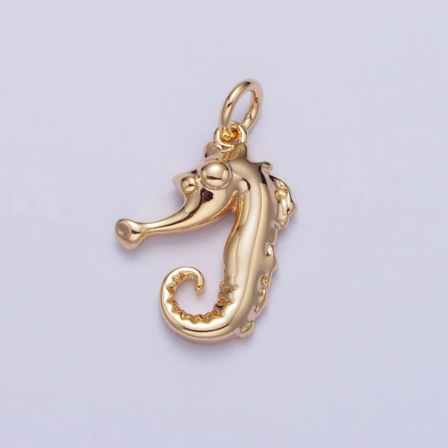 Mini Seahorse Charm Gold Under The Sea Ocean Wildlife Charm for Necklace Bracelet in Gold & Silver | AC187