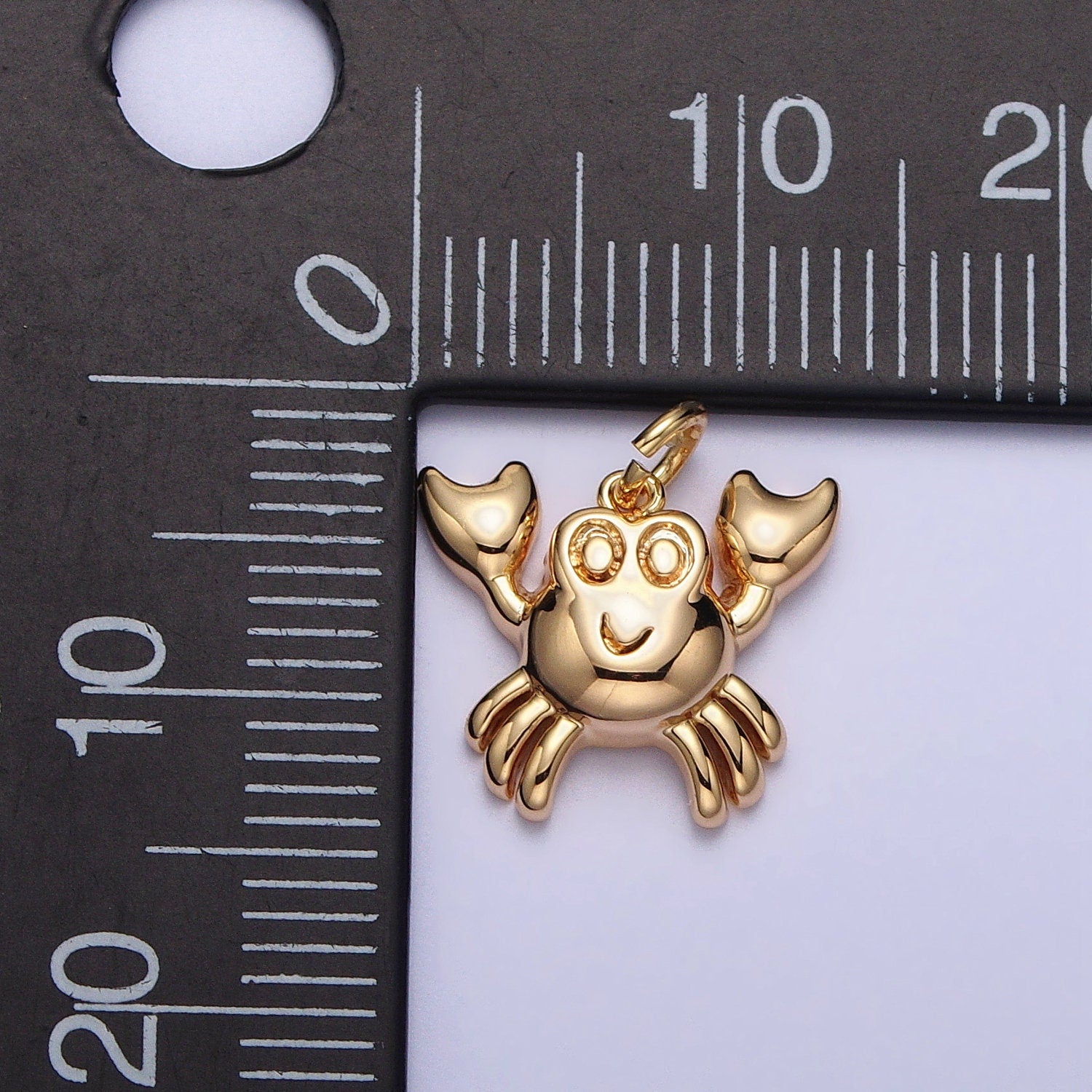 Mini Crab Charm Gold Under The Sea Ocean Wildlife Charm for Necklace Bracelet in Gold & Silver | AC189