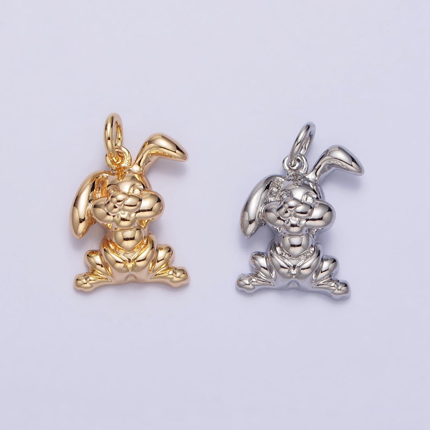Mini Gold Rabbit Charm for 2023 Chinese New Year Animal Sign Jewelry Collection Chinese Zodiac Sign Gift Idea for Kids Jewelry AC183