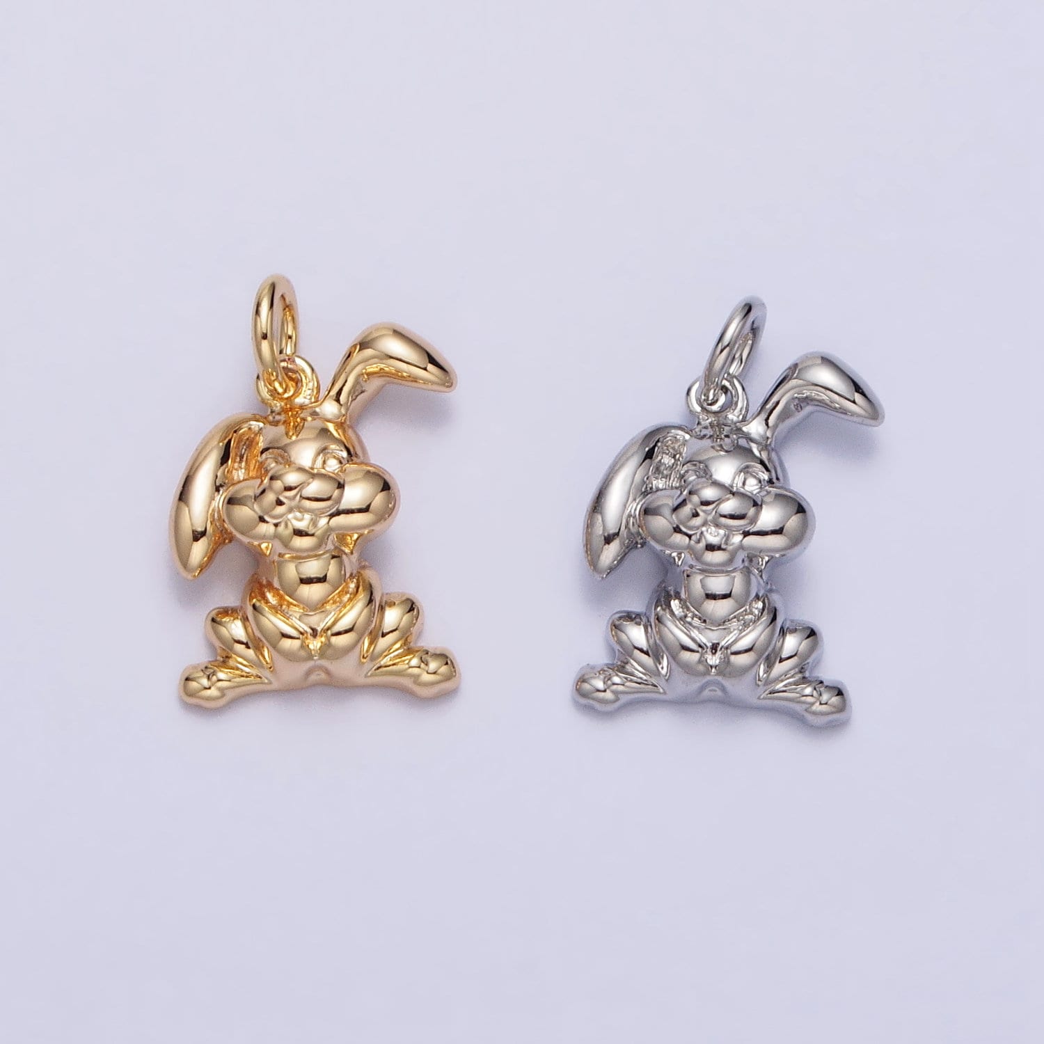 Mini Gold Rabbit Charm for 2023 Chinese New Year Animal Sign Jewelry Collection Chinese Zodiac Sign Gift Idea for Kids Jewelry AC183
