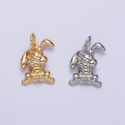 Mini Gold Rabbit Charm for 2023 Chinese New Year Animal Sign Jewelry Collection Chinese Zodiac Sign Gift Idea for Kids Jewelry AC183