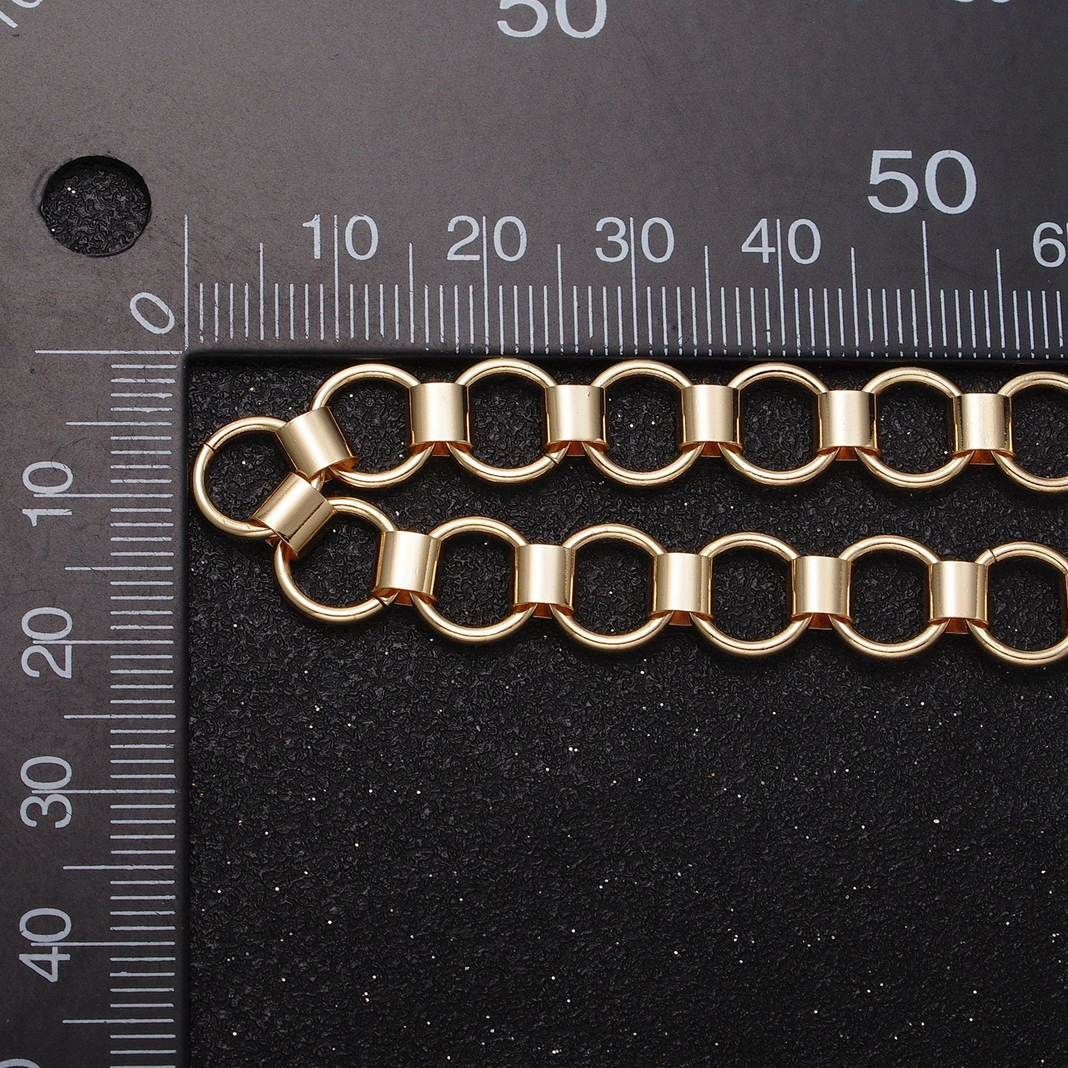 Chunky Gold Cable Chain Link Unfinished Chain by Yard for Statement Layer Necklace Chain For Fashion Jewelry Making Roll-1133