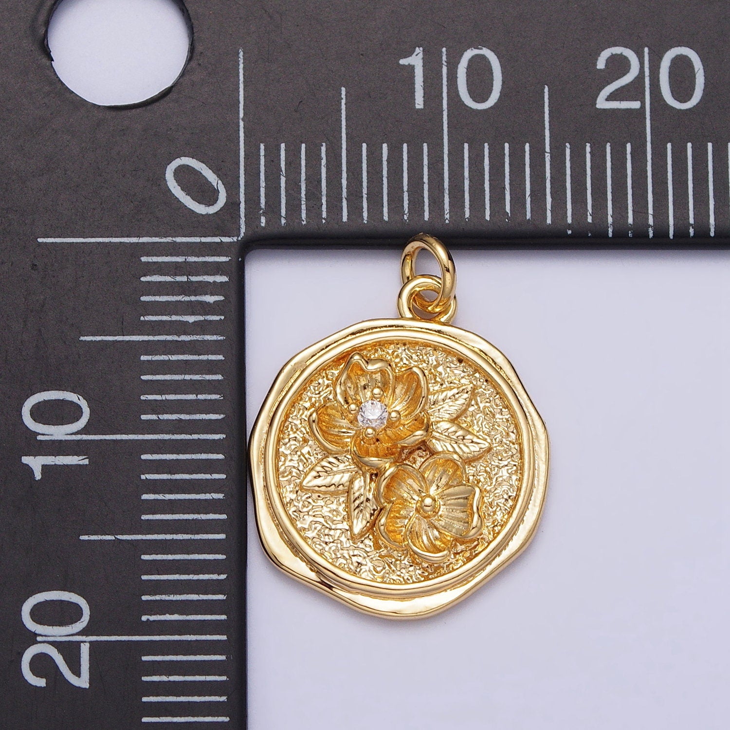 Gold Hawaiian Hibiscus Flower Charm Silver Five Petal Flower Charm Pendant Dainty Tropical Flower Pendant for Necklace Bracelet Supply AC283