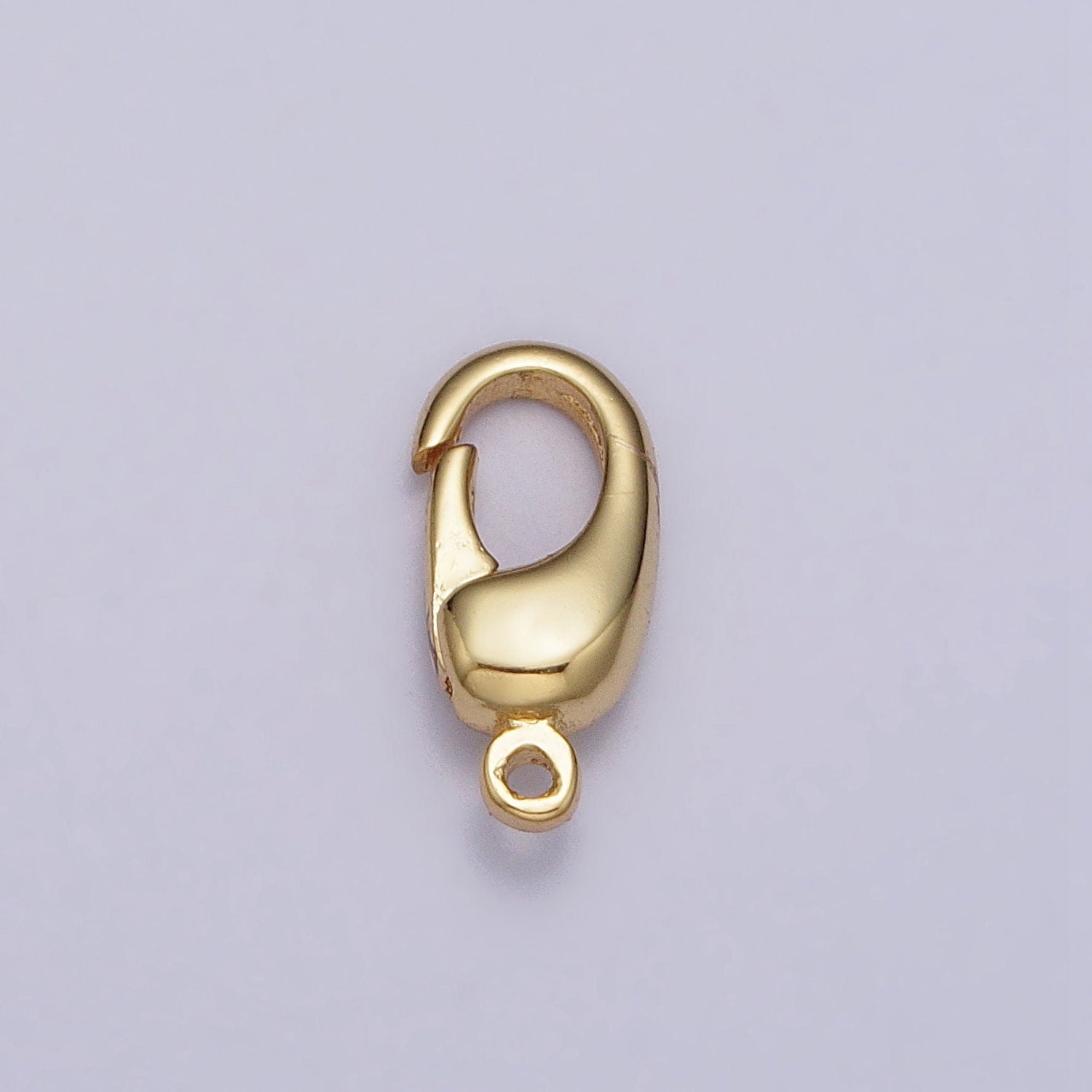 Mini Gold Push Clasp Wholesale Lobster Clasp Silver Lobster Claw for Jewelry Necklace Bracelet Anklet Making, Size 10.5 x 4.9 mm Z151