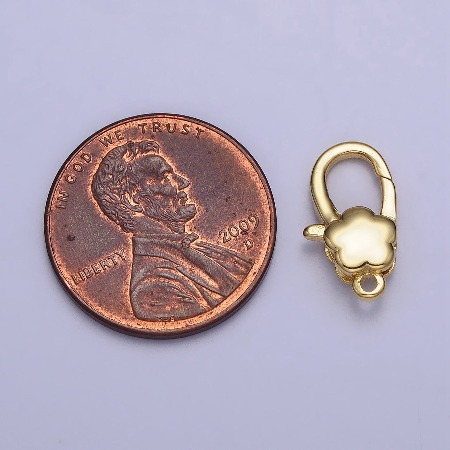 14K Gold Filled Flower Lobster Clasps Mini Lobster Clasp Decorative End Clasp for Necklace Bracelet Jewelry Making Supply Z125