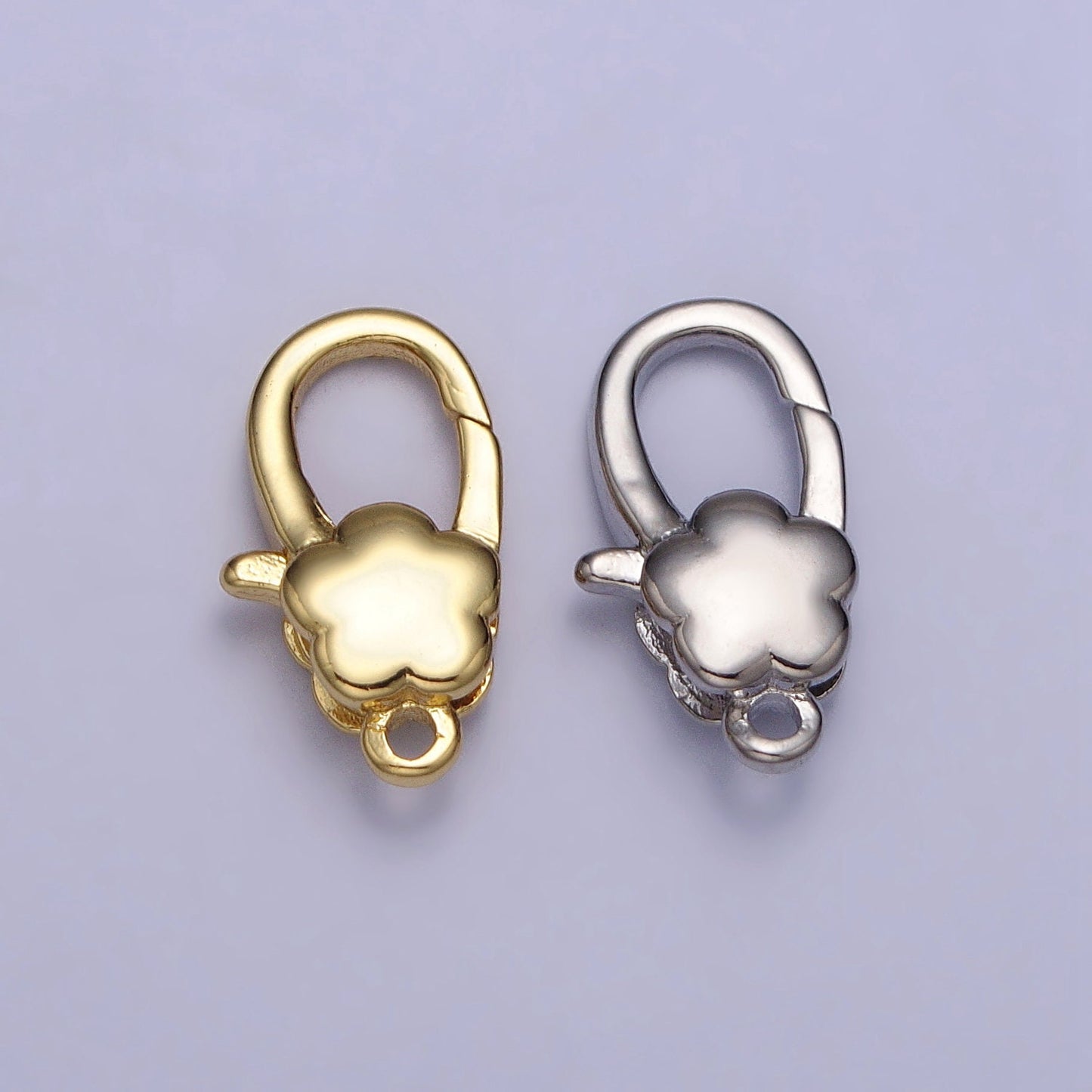 14K Gold Filled Flower Lobster Clasps Mini Lobster Clasp Decorative End Clasp for Necklace Bracelet Jewelry Making Supply Z125