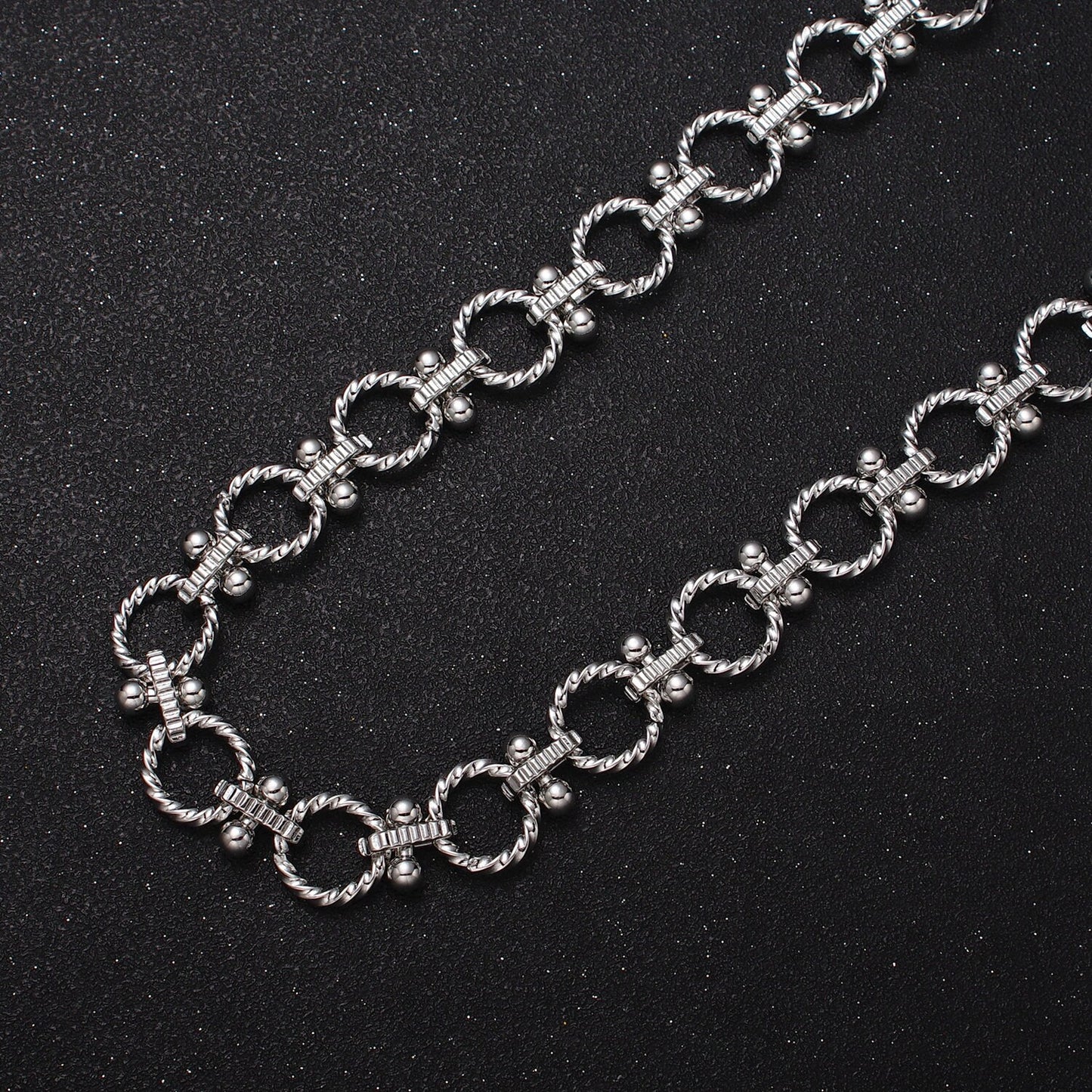 16K Gold Filled 12mm Twisted Rolo Designed Link Unfinished Jewelry Making Yard Statement Chain in Gold & Silver | Roll-1165 Roll-1166