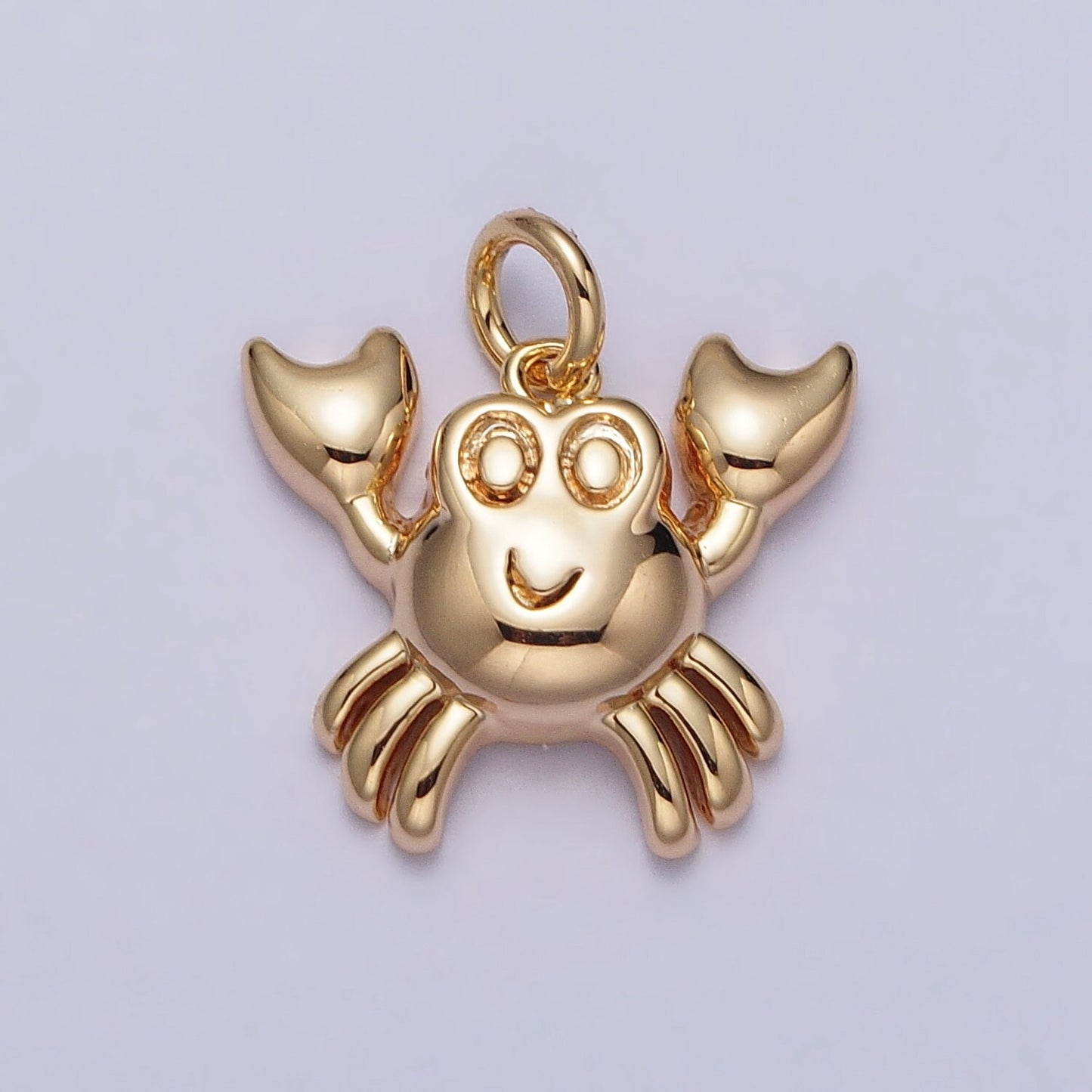 Mini Crab Charm Gold Under The Sea Ocean Wildlife Charm for Necklace Bracelet in Gold & Silver | AC189