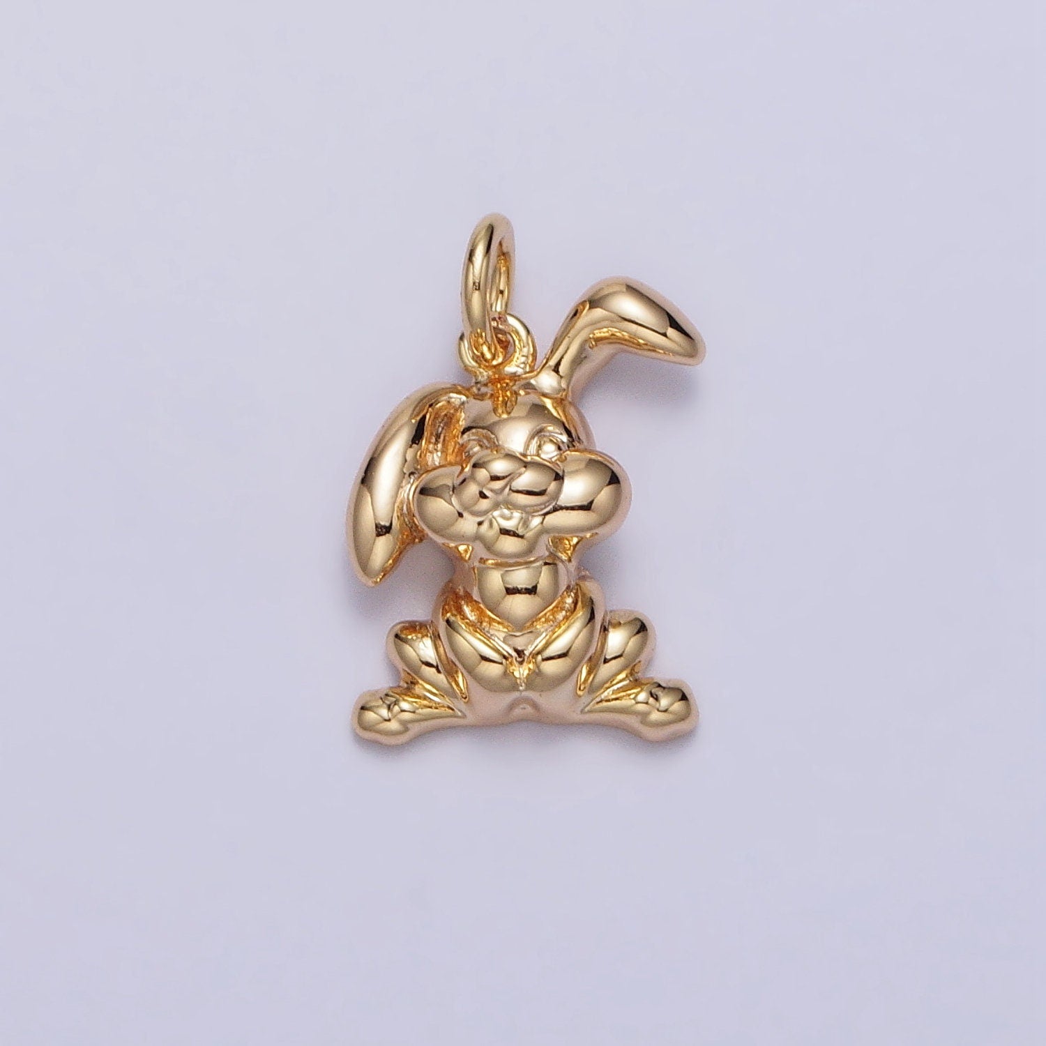 Mini Gold Rabbit Charm for 2023 Chinese New Year Animal Sign Jewelry Collection Chinese Zodiac Sign Gift Idea for Kids Jewelry AC183