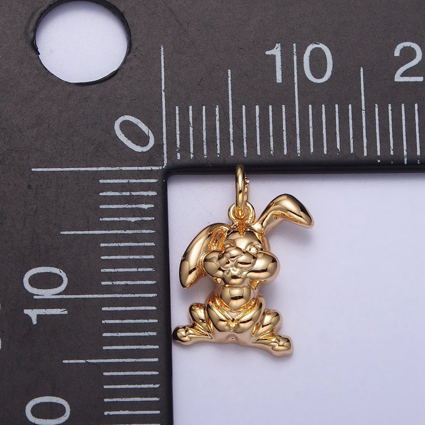 Mini Gold Rabbit Charm for 2023 Chinese New Year Animal Sign Jewelry Collection Chinese Zodiac Sign Gift Idea for Kids Jewelry AC183