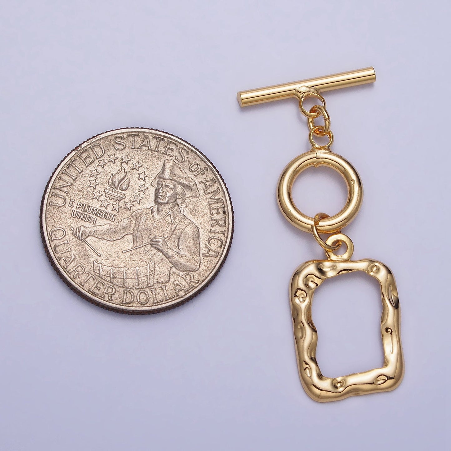 Abstract Rectangle Toggle Clasp Dainty OT Gold Clasp Silver Rustic Fancy Toggle Clasp for DIY Jewelry Making Supply Findings Z095