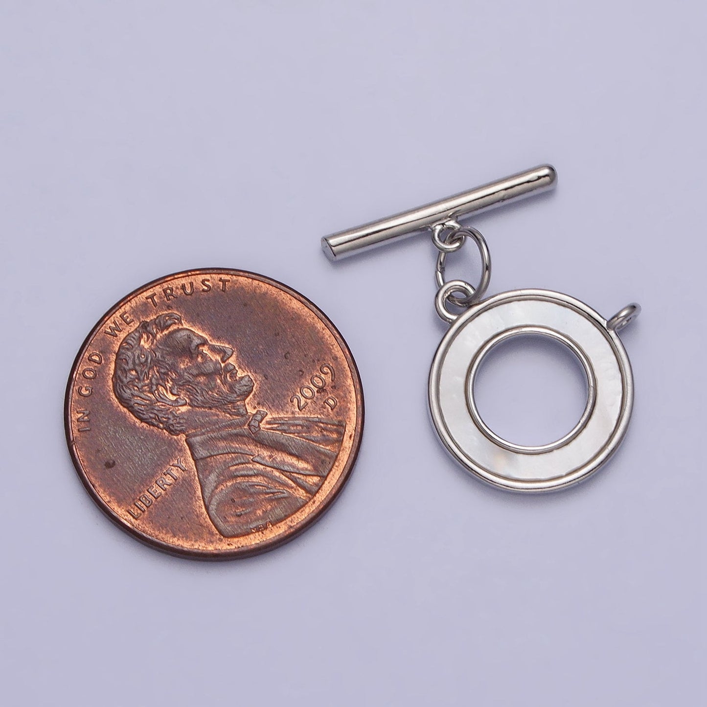 Silver Toggle Clasp For Jewellery Making Shellp Pearl Silver Clasp Necklace OT Clasp with Closed Link for Charm Holder Z-062