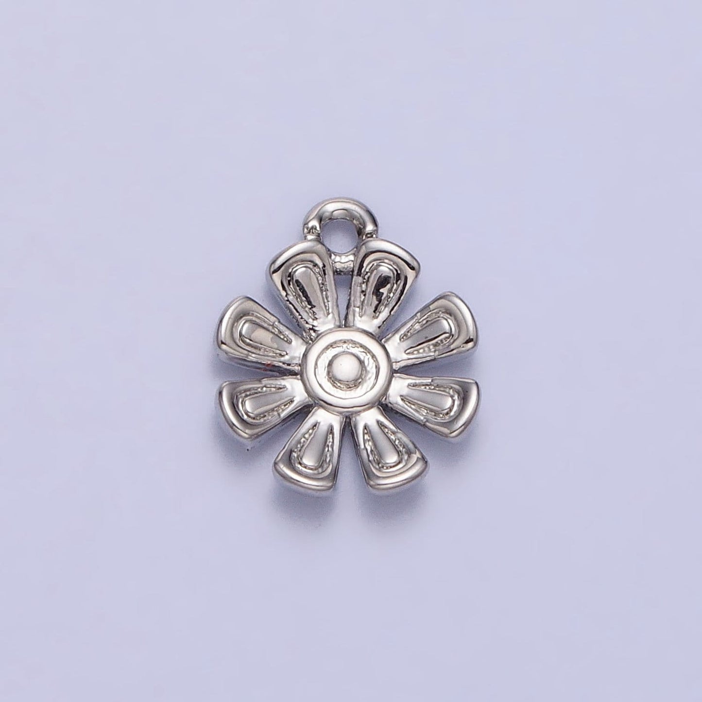 Tiny Mini Gold Flower Charm Pendant, Small Floral Pendant 14K Gold Filled Small Flower Necklace Earring Bracelet Jewelry Making AC335