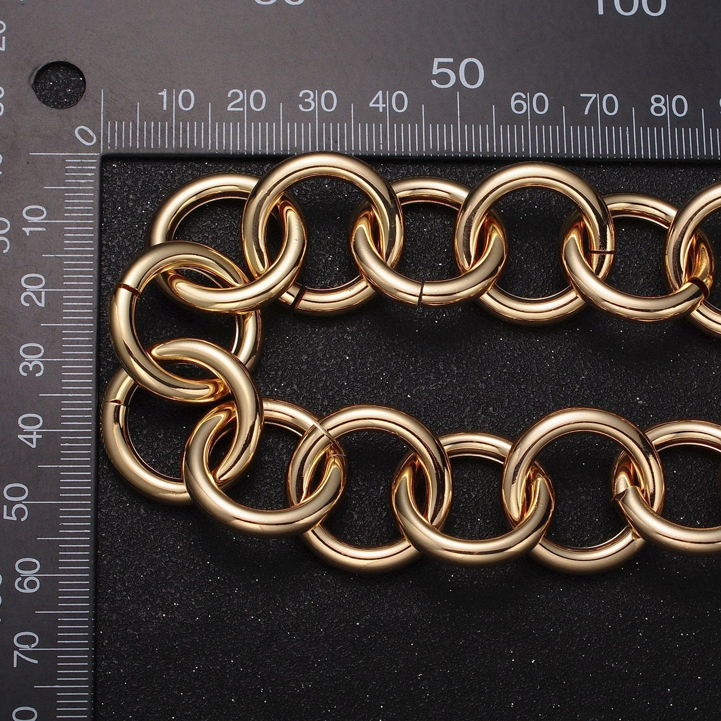 24K Gold Filled 9mm Round Rolo Unfinished Wholesale Statement Jewelry Making Bulk Chain by Yard in Gold & Silver | Roll-1187 Roll-1188