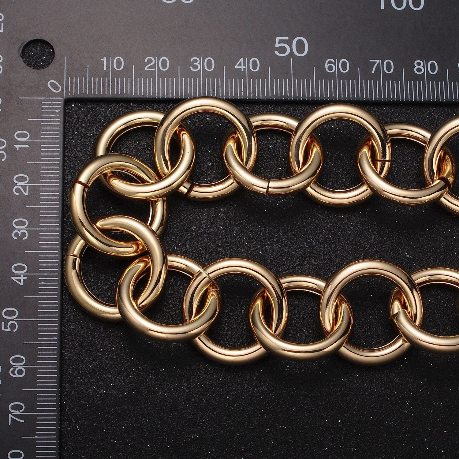 24K Gold Filled 9mm Round Rolo Unfinished Wholesale Statement Jewelry Making Bulk Chain by Yard in Gold & Silver | Roll-1187 Roll-1188