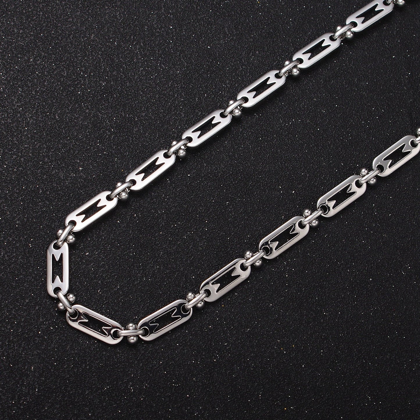 16K Gold Filled Geometric Designed Paper Clip Link 5mm Unfinished Jewelry Making Chain by Yard in Gold & Silver | Roll-1163 Roll-1164