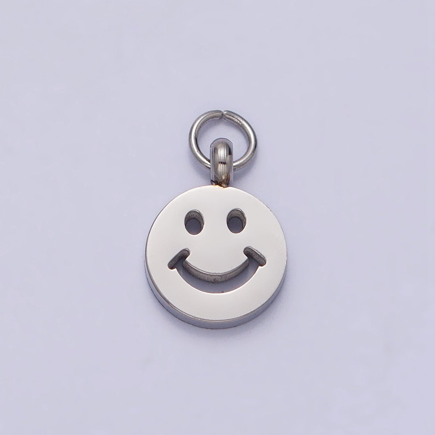 Gold Face Charm for Bracelet Earring Necklace Happy Face Emoji Pendant WATERPROOF Stainless Steel Findings For Jewelry Making P-882 P-883