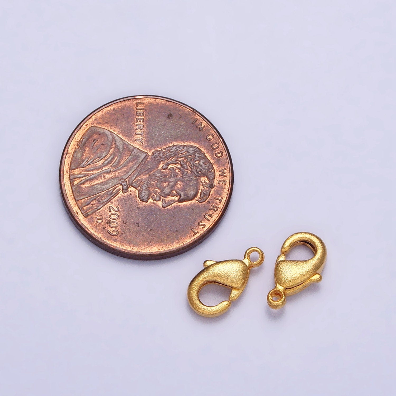 Gold Textured Matte 10mm Lobster Clasps Jewelry Closure Supply for Bracelet Necklace Anklet End Clasp DIY Jewelry Supply | Z087