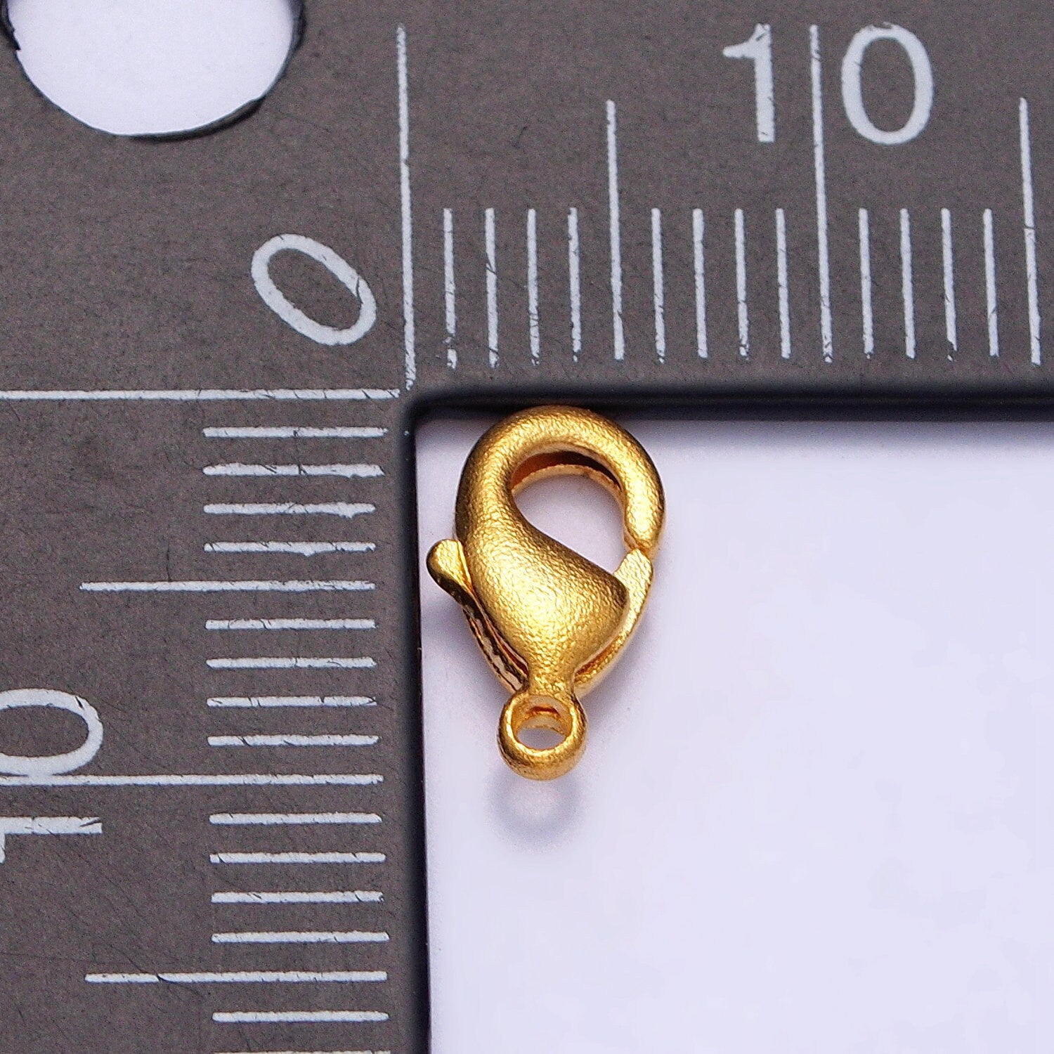 Gold Textured Matte 10mm Lobster Clasps Jewelry Closure Supply for Bracelet Necklace Anklet End Clasp DIY Jewelry Supply | Z087