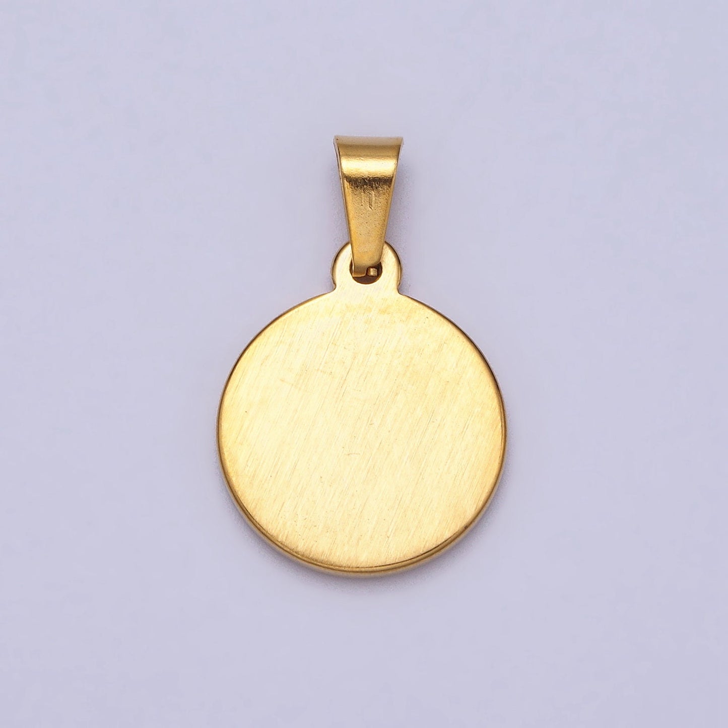 Stainless Steel Black Hamsa Hand White Enamel Round Pendant in Gold & Silver | J655 J659
