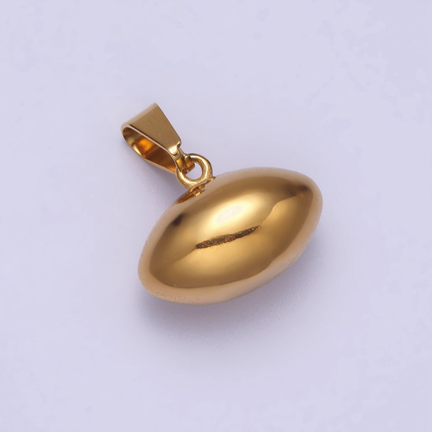 American Football Ball Team Sport Player Game Fan Charm Pendant Necklace Stainless Steel Ball Charm J710