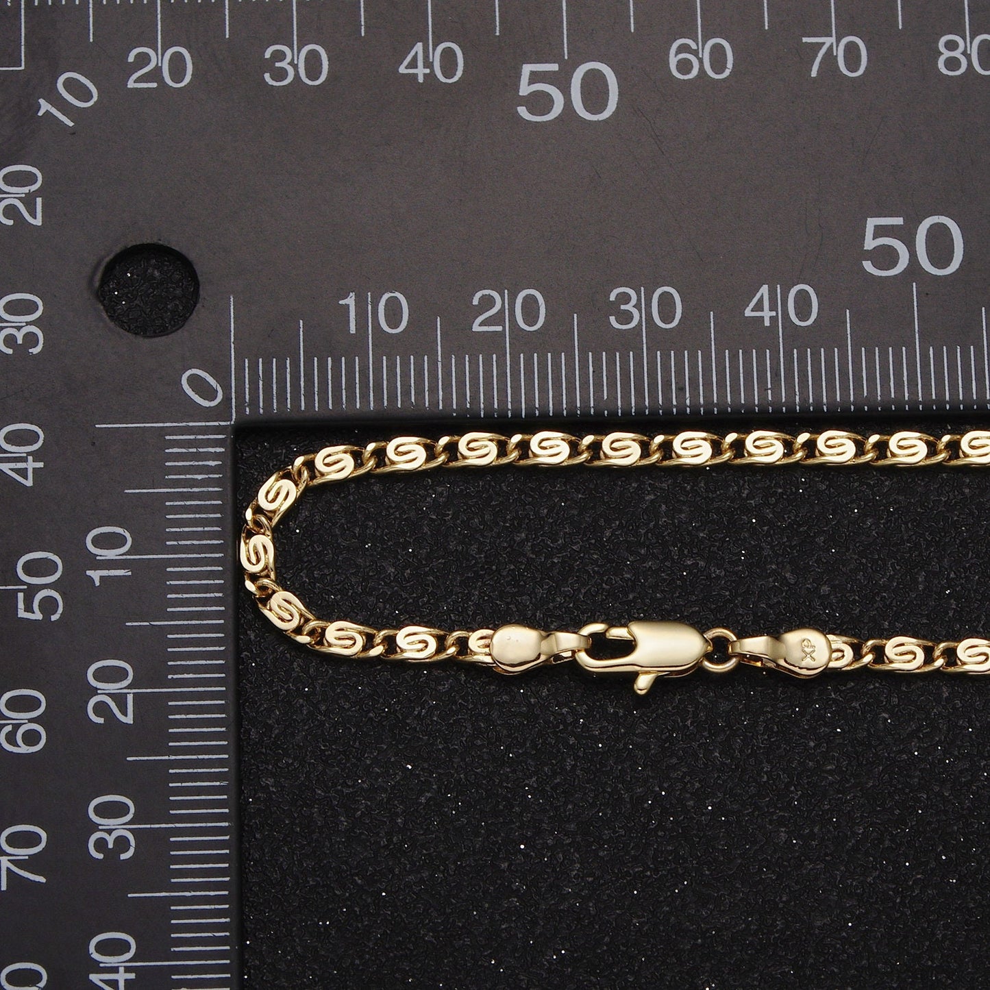 Dainty 24k Gold Filled Chain Necklace, Fine Scroll Gold Chain Simple Gold Necklace Thin Plain Women's Necklace 18" 19.75" Women Chain WA1513