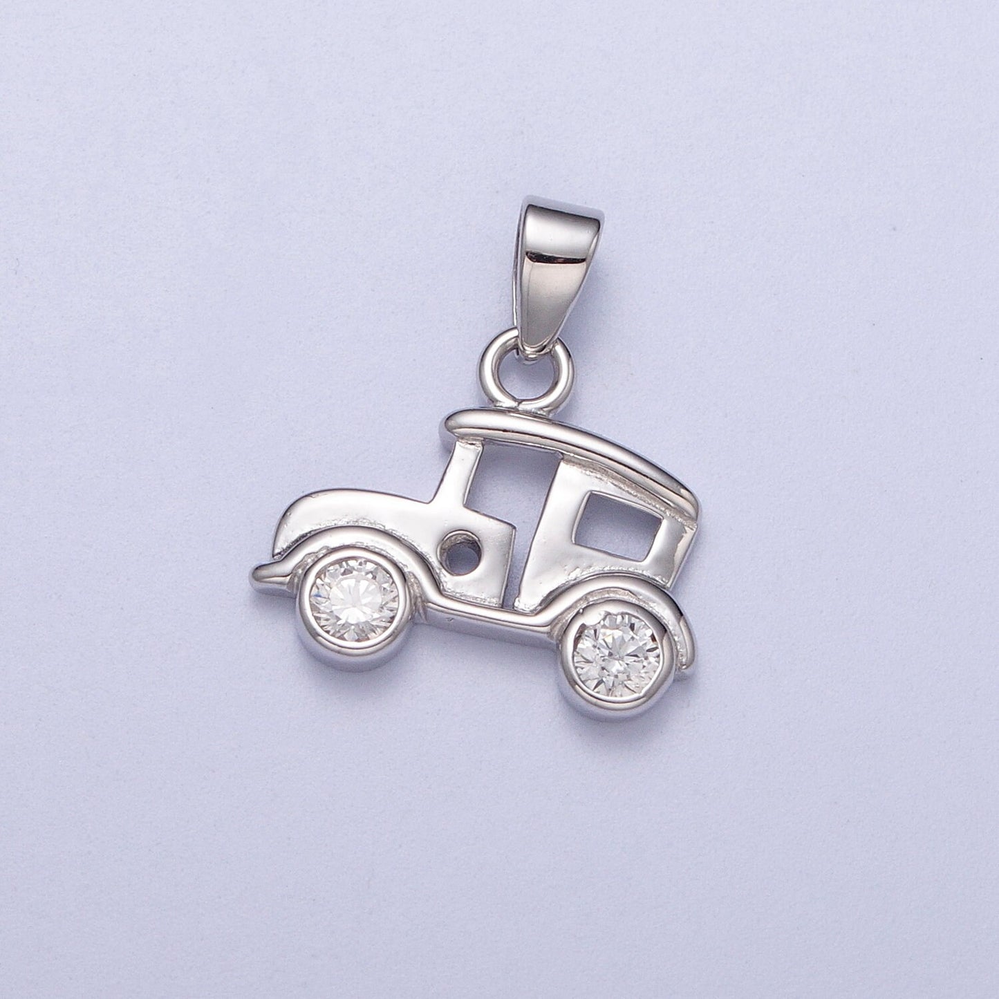 s925 Sterling Silver Car Charm for Necklace Bracelet Pendant Car Antique Car Design Mix Charm for Father Day Gift Idea SL-394