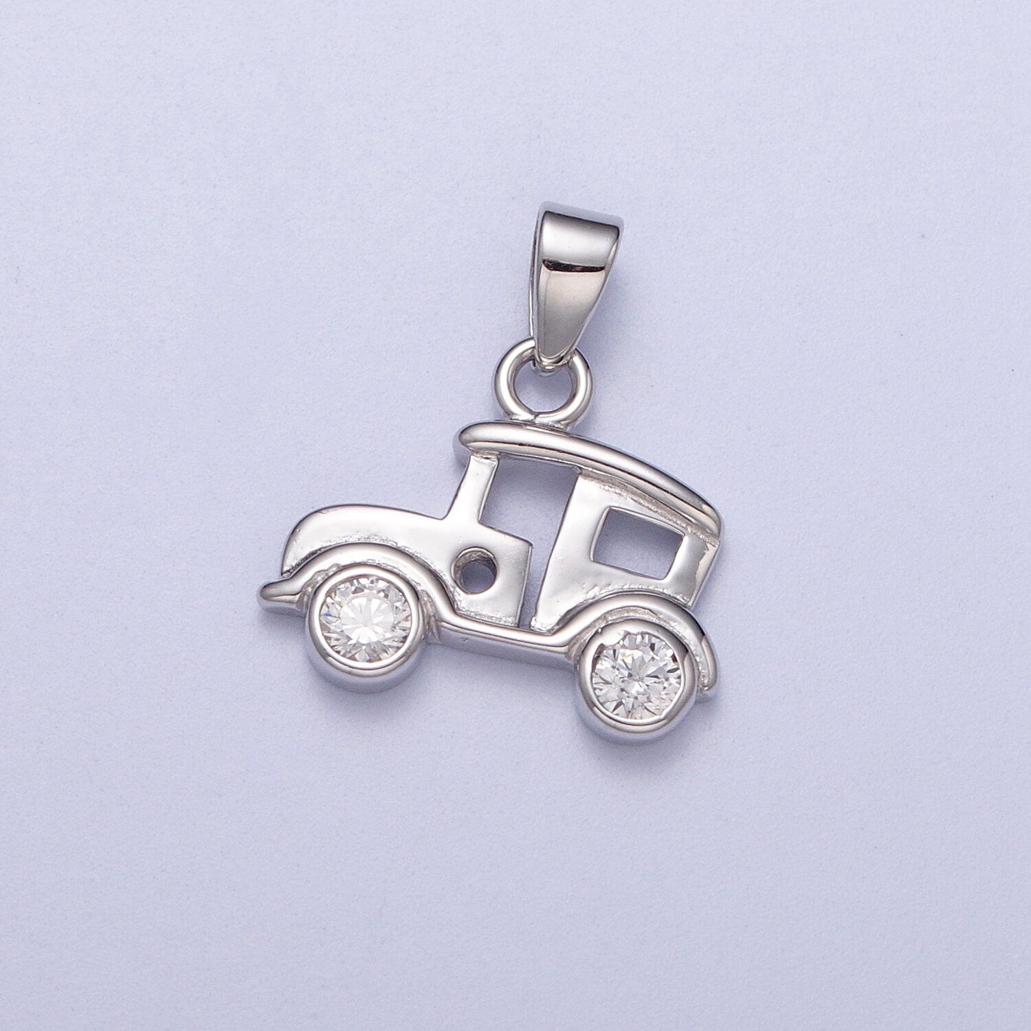 s925 Sterling Silver Car Charm for Necklace Bracelet Pendant Car Antique Car Design Mix Charm for Father Day Gift Idea SL-394