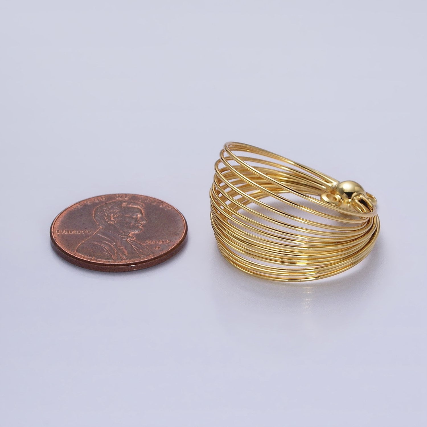 Gold Plated Wire Round Layer Charm for Necklace Earring Component Jewelry Making Z171 Z172